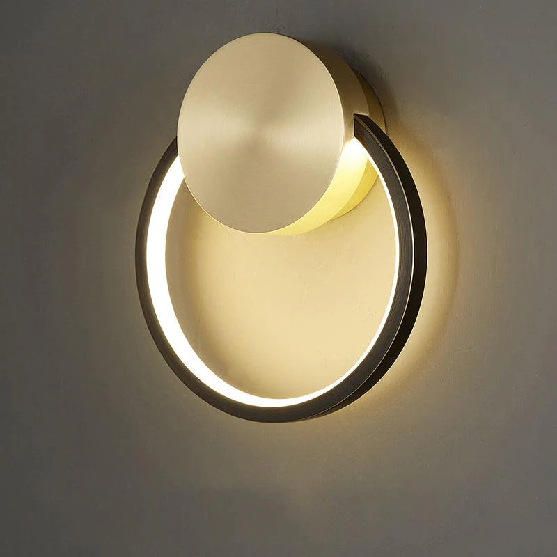 Maisie Wall Light Modern Minimalist Ring Shaped LED Brass - Image 59