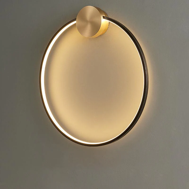 Maisie Wall Light Modern Minimalist Ring Shaped LED Brass - Image 66
