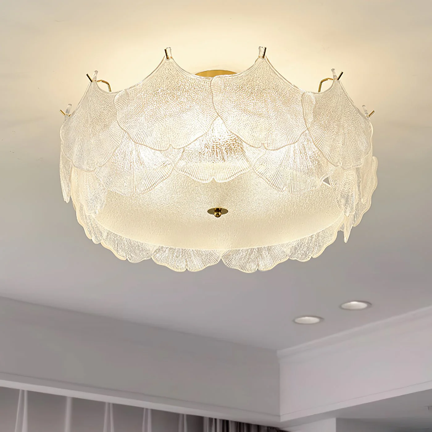 Maple Leaf Cluster Glass Ceiling Light - Image 13