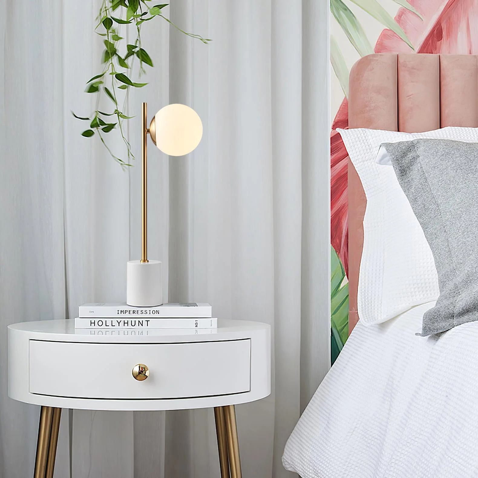 Marble Contemporary Marble Table Lamp - Image 4