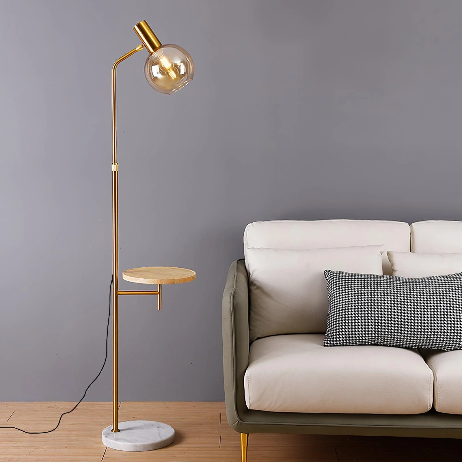 Marble Modern Glass Floor Lamp - Image 16