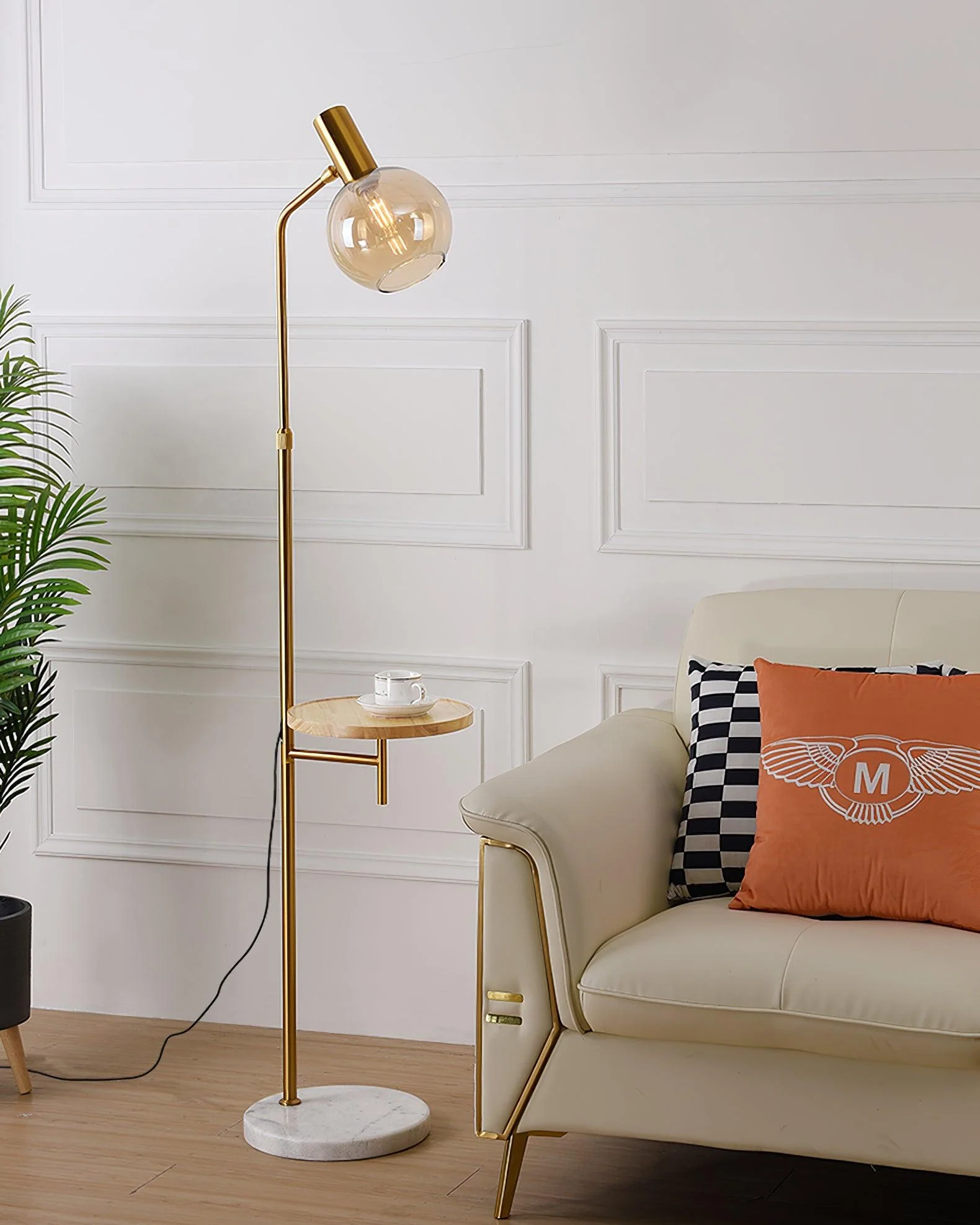 Marble Modern Glass Floor Lamp - Image 7
