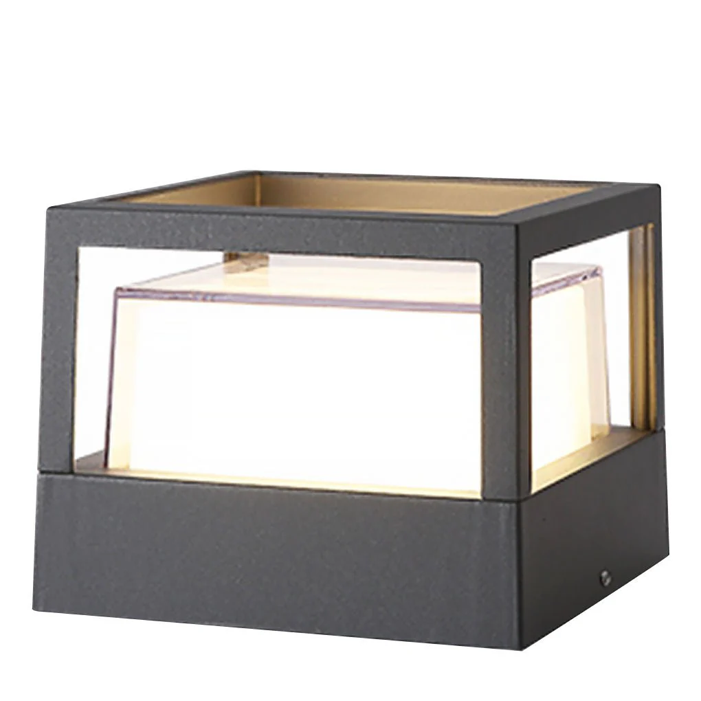 Marc Square Pier Outdoor Mount Post Lamp - Image 6