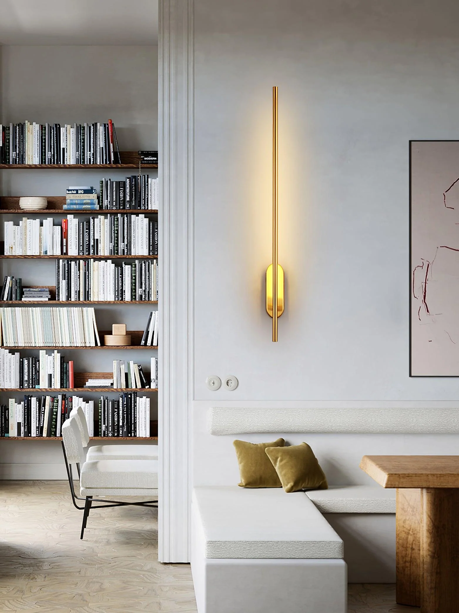 Marissa Stick Shaped Brass Sconce Wall lamp - Image 2