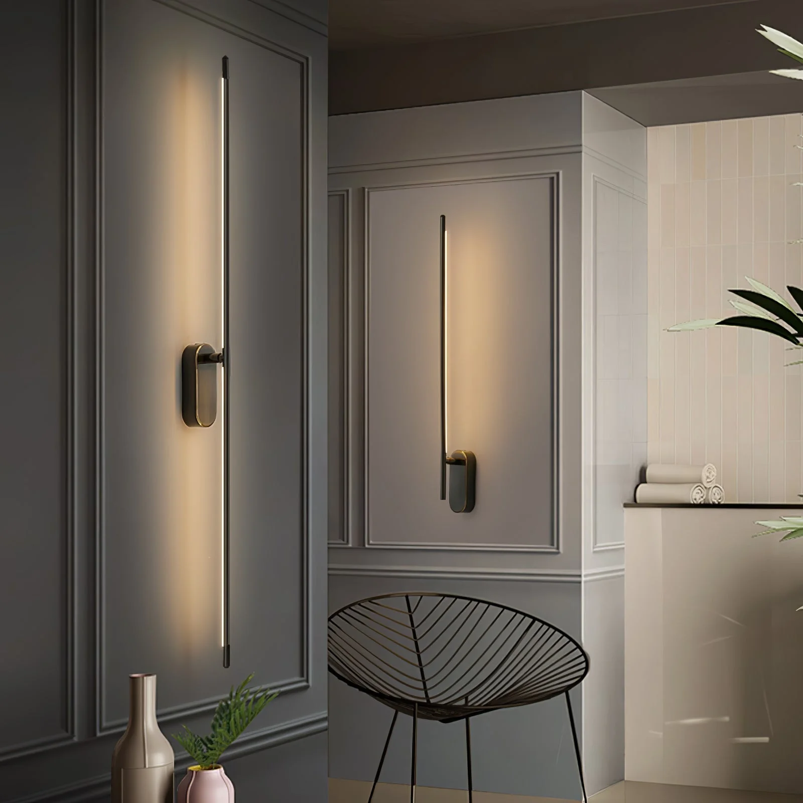 Marissa Stick Shaped Brass Sconce Wall lamp - Image 51