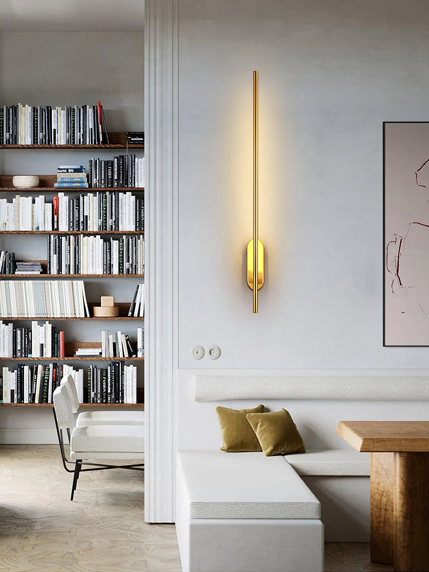 Marissa Stick Shaped Brass Sconce Wall lamp - Image 56