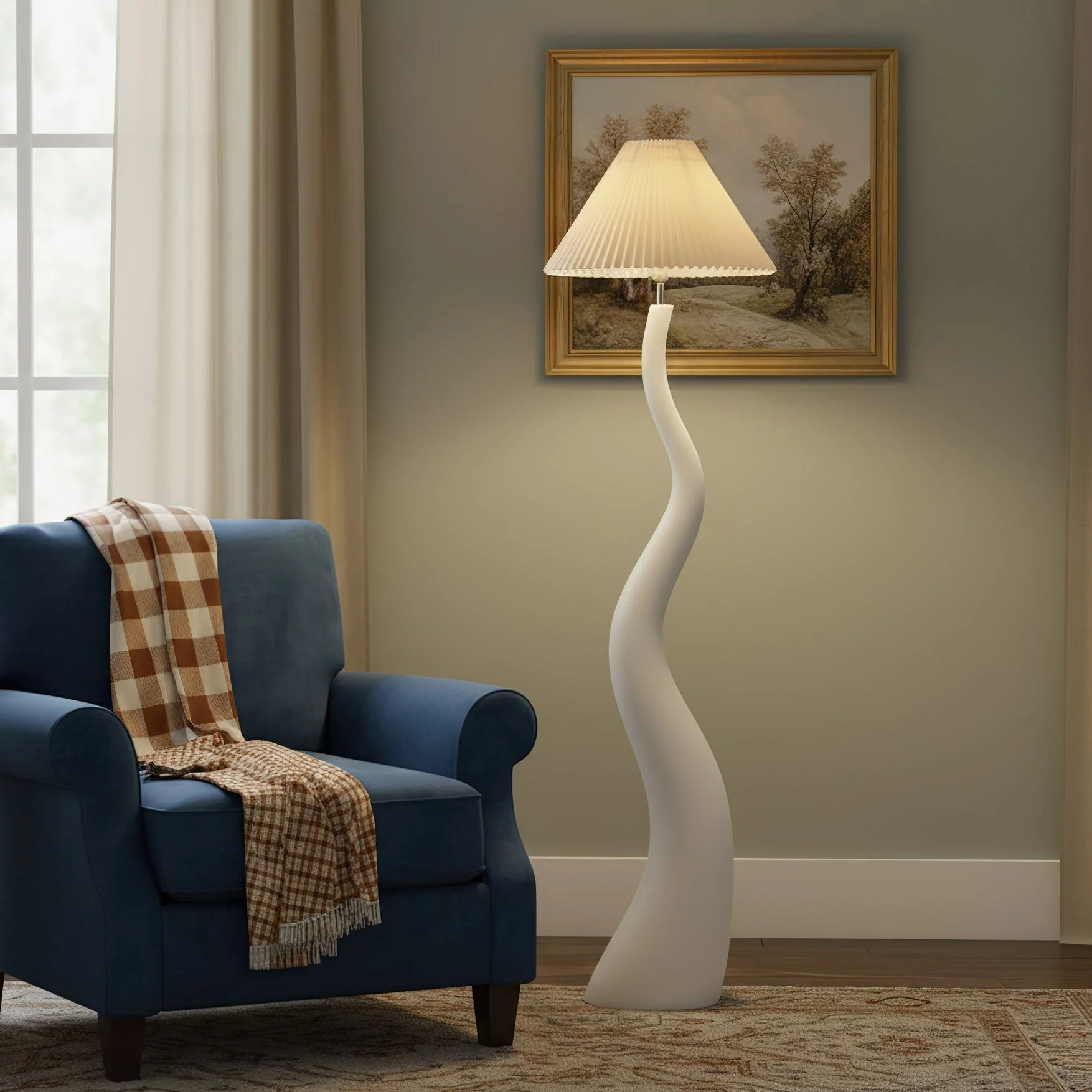 Marlene Modern Resin Floor Lamp - Image 2