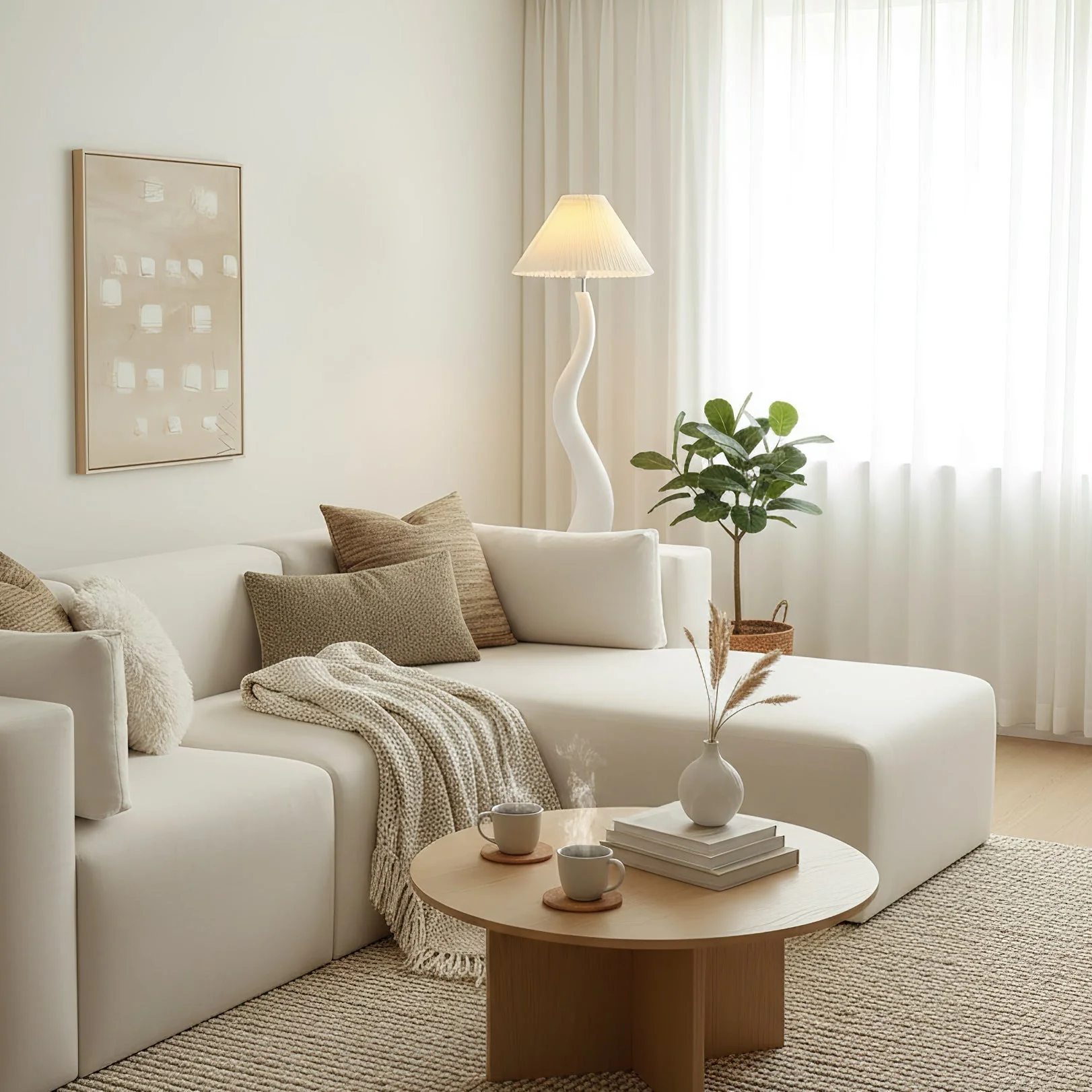 Marlene Modern Resin Floor Lamp - Image 4