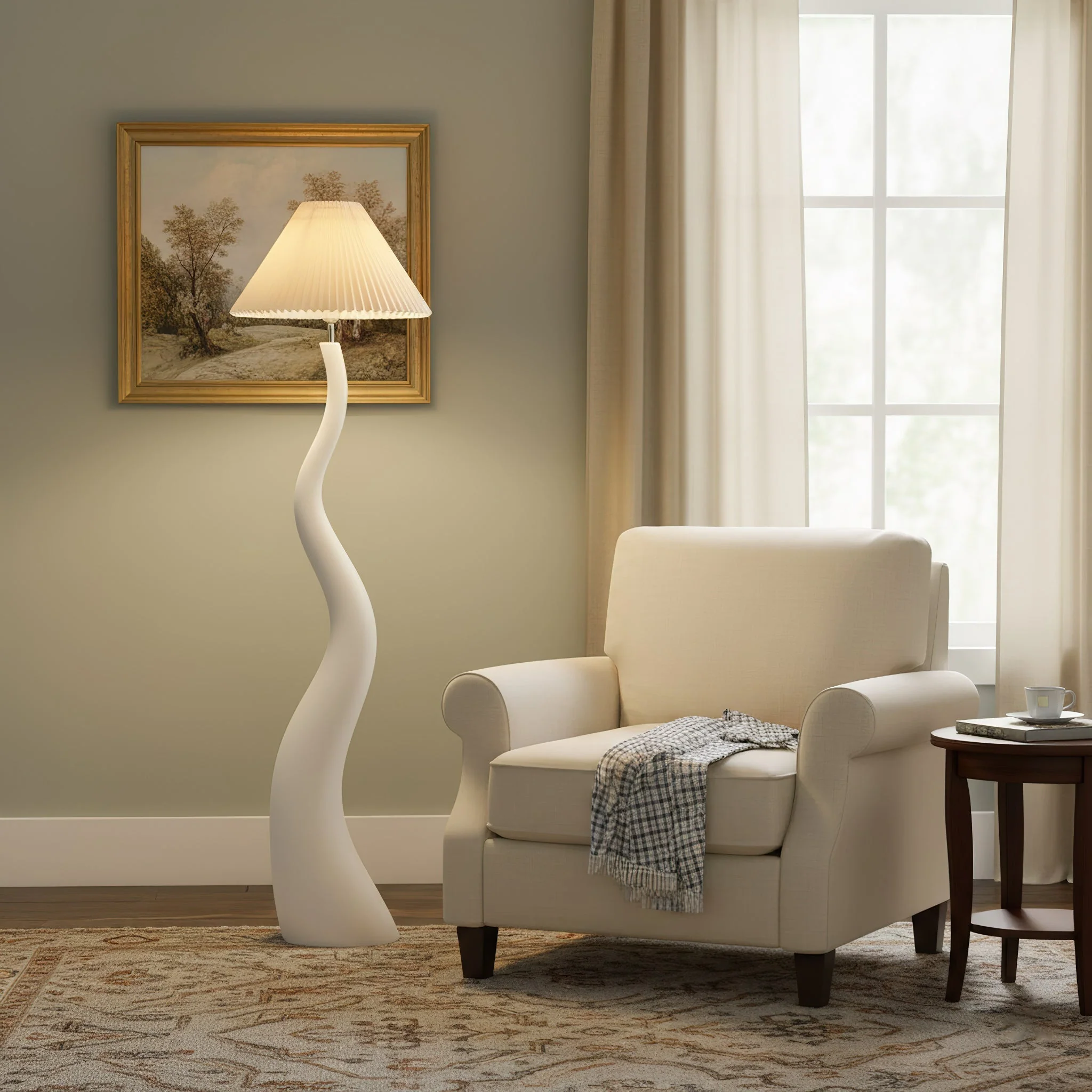 Marlene Modern Resin Floor Lamp - Image 5