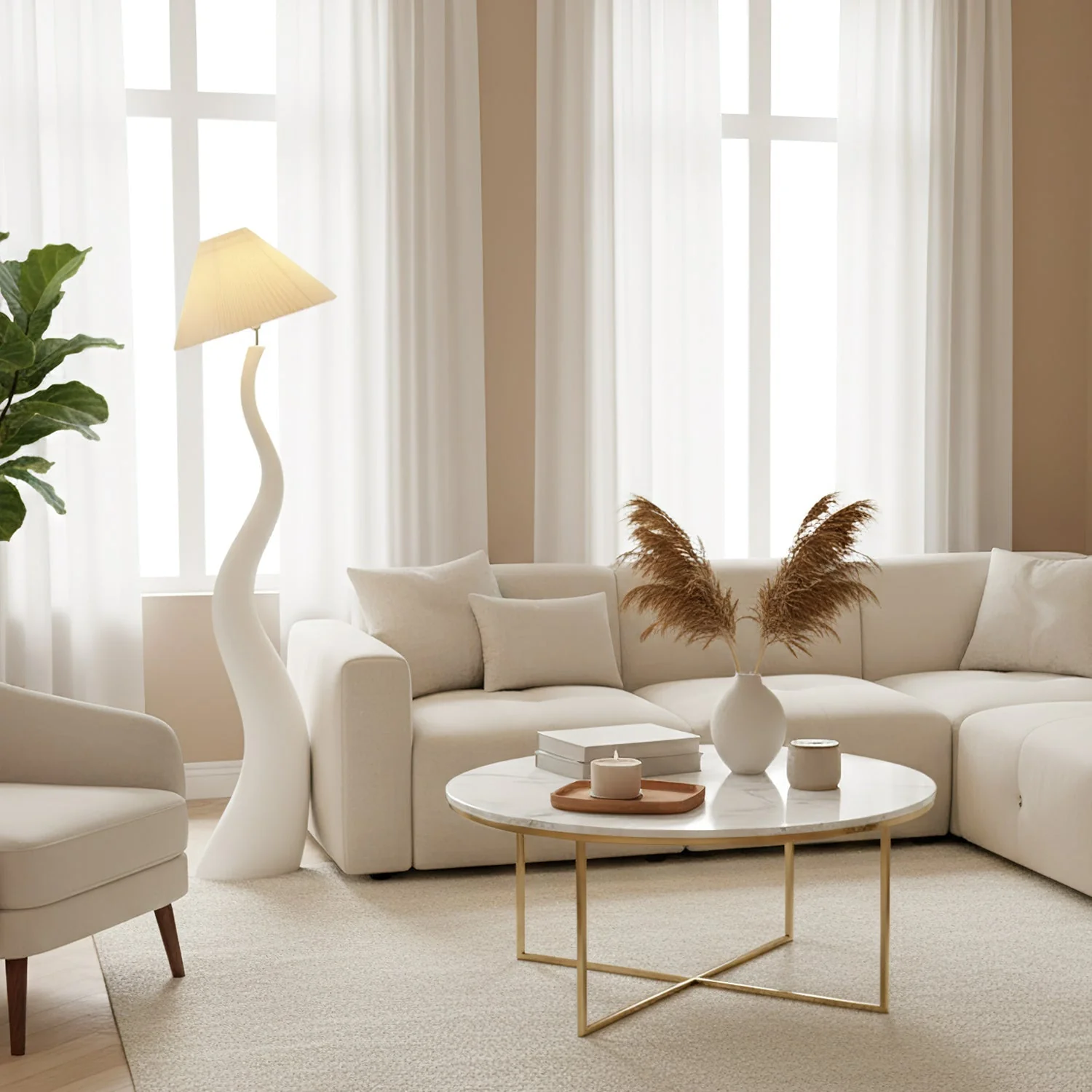 Marlene Modern Resin Floor Lamp - Image 6