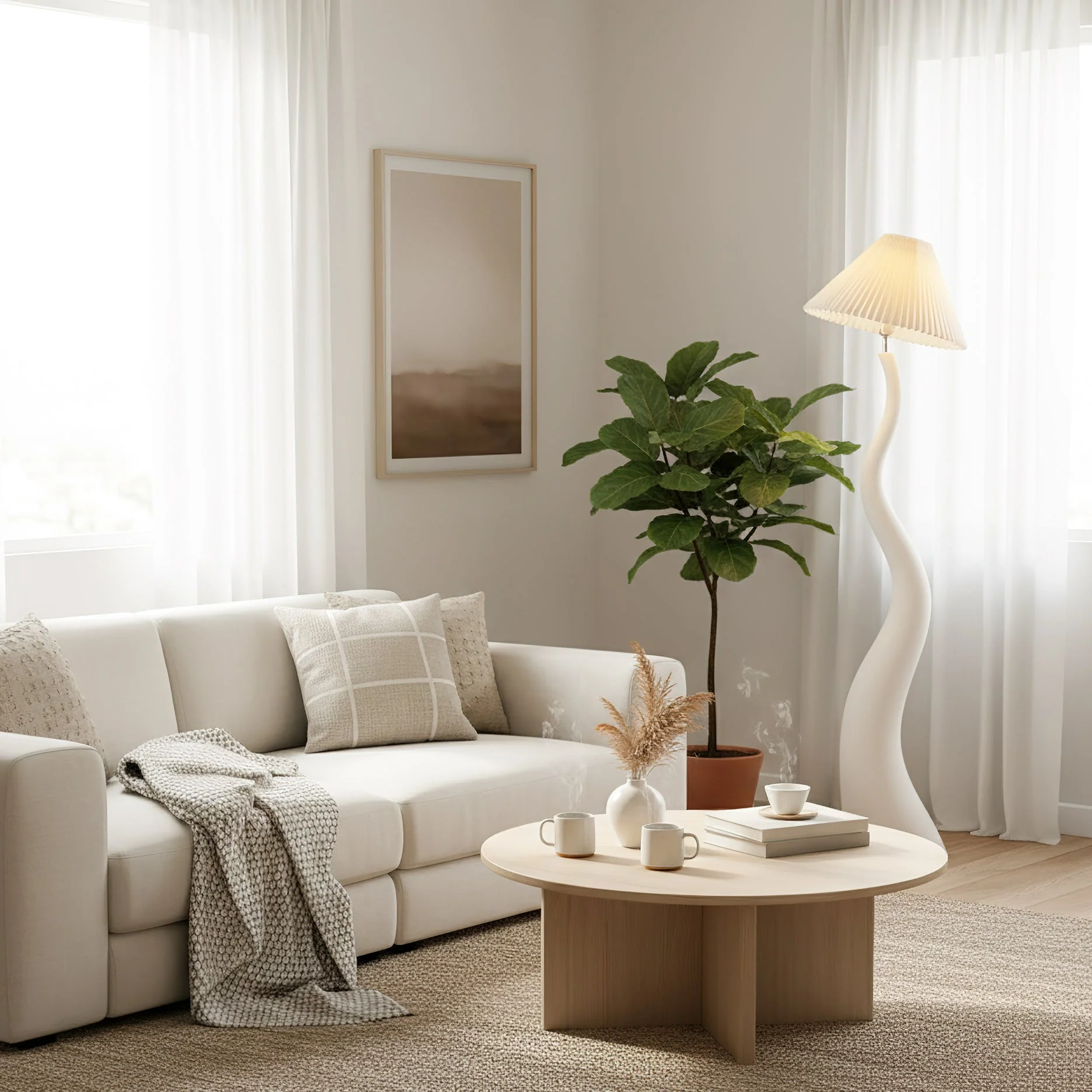 Marlene Modern Resin Floor Lamp - Image 8