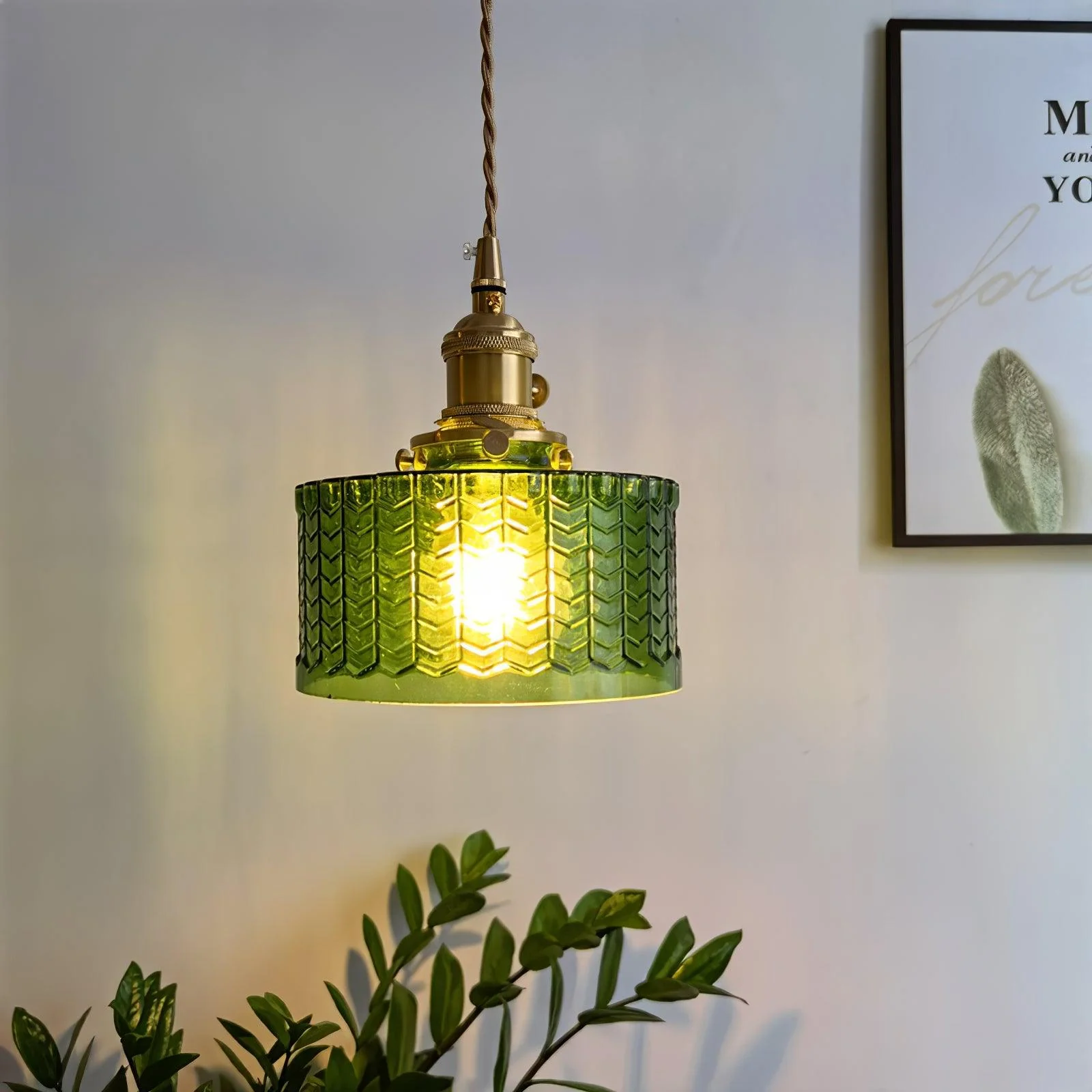 Matilda Vintage Glass Pendant Light - Image 3