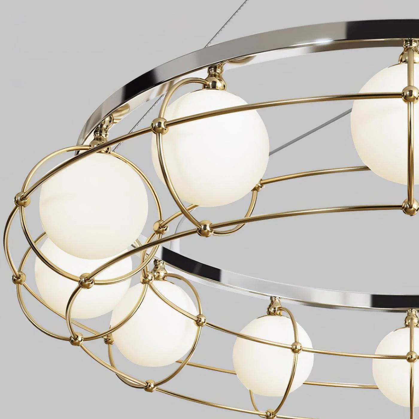 Mia Modern Glass Chandelier - Image 16
