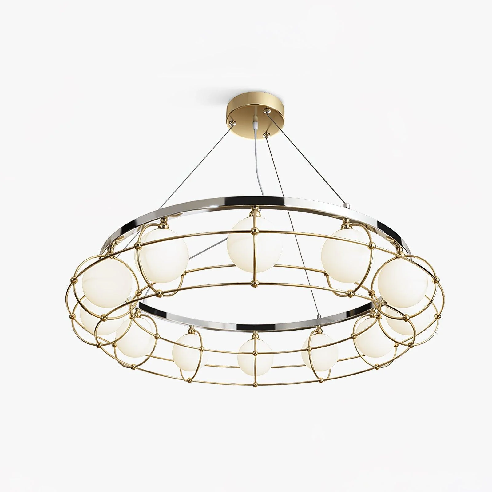 Mia Modern Glass Chandelier - Image 2