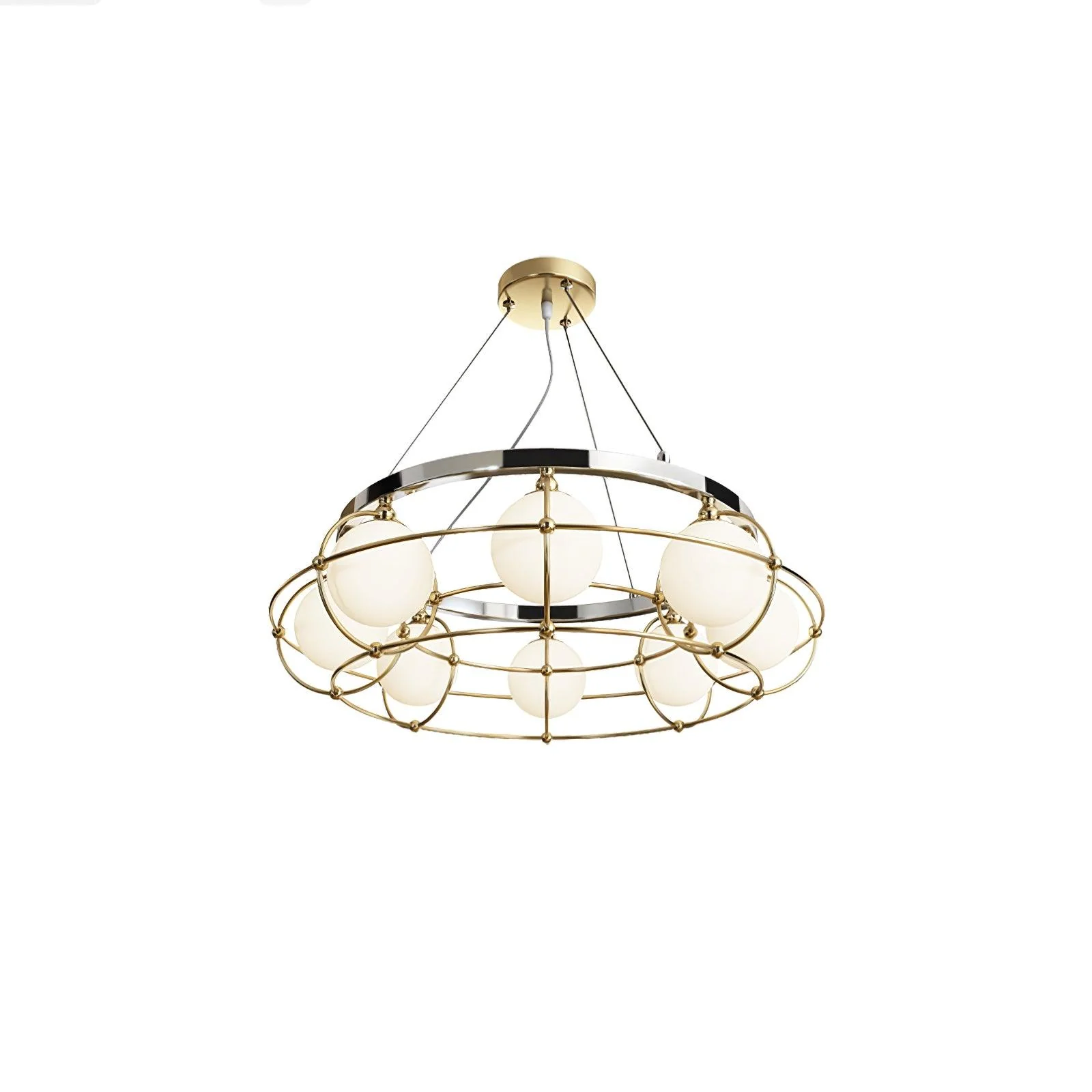 Mia Modern Glass Chandelier - Image 5