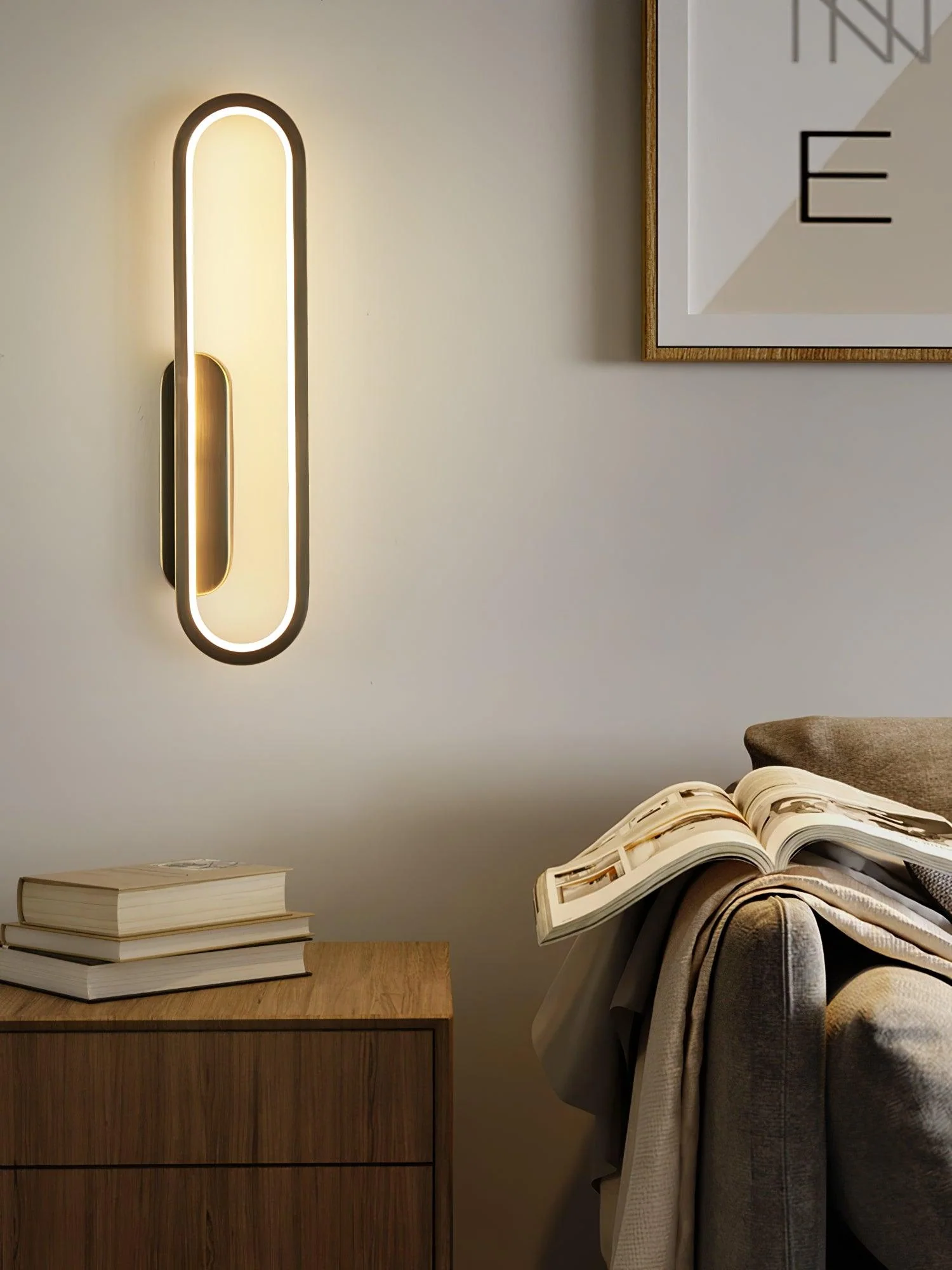 Mirage Classic Long Ova Brass Wall Lamp - Image 19