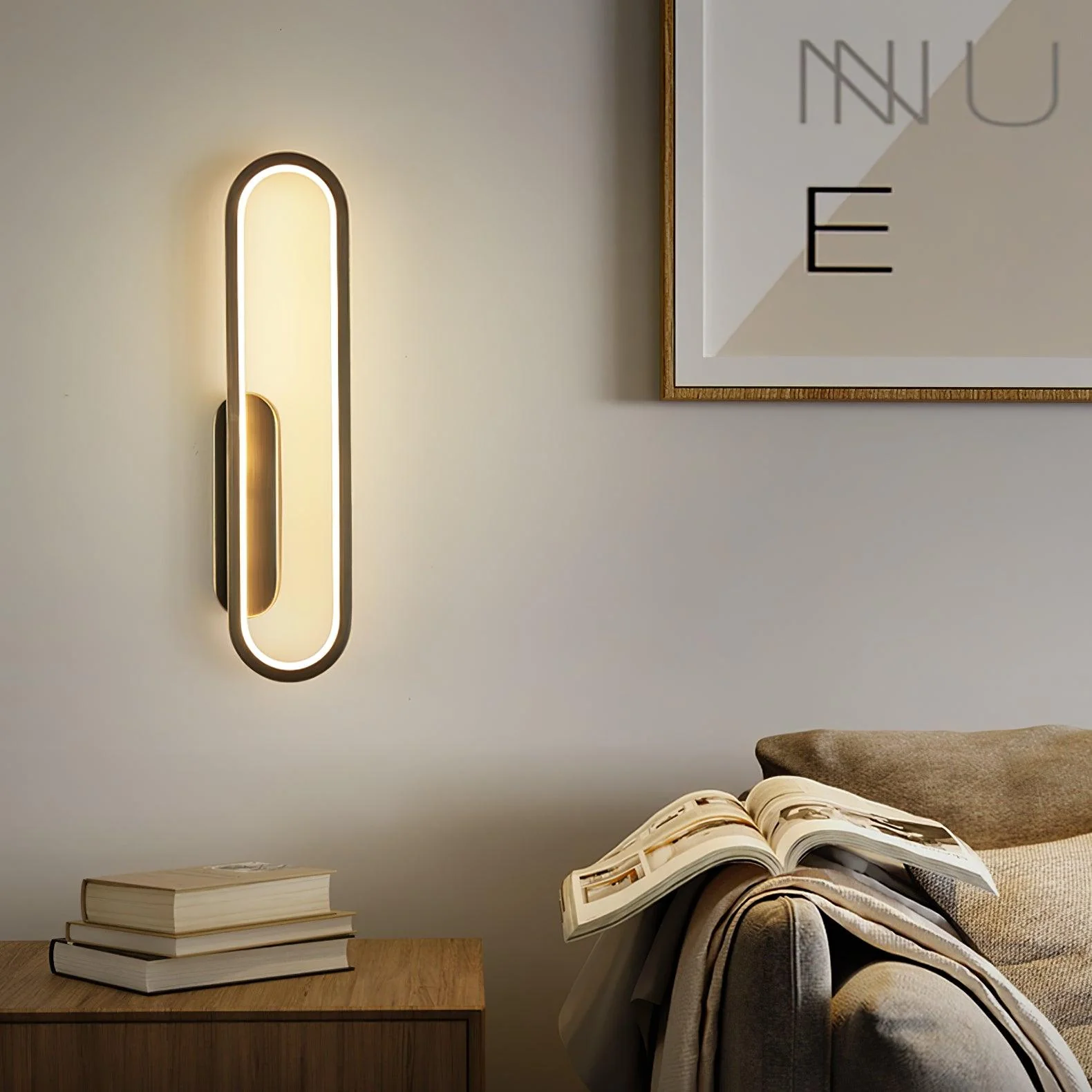 Mirage Classic Long Ova Brass Wall Lamp - Image 24