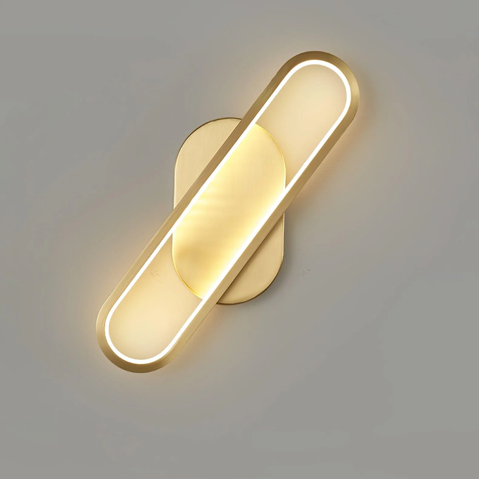 Mirage Classic Long Ova Brass Wall Lamp - Image 29