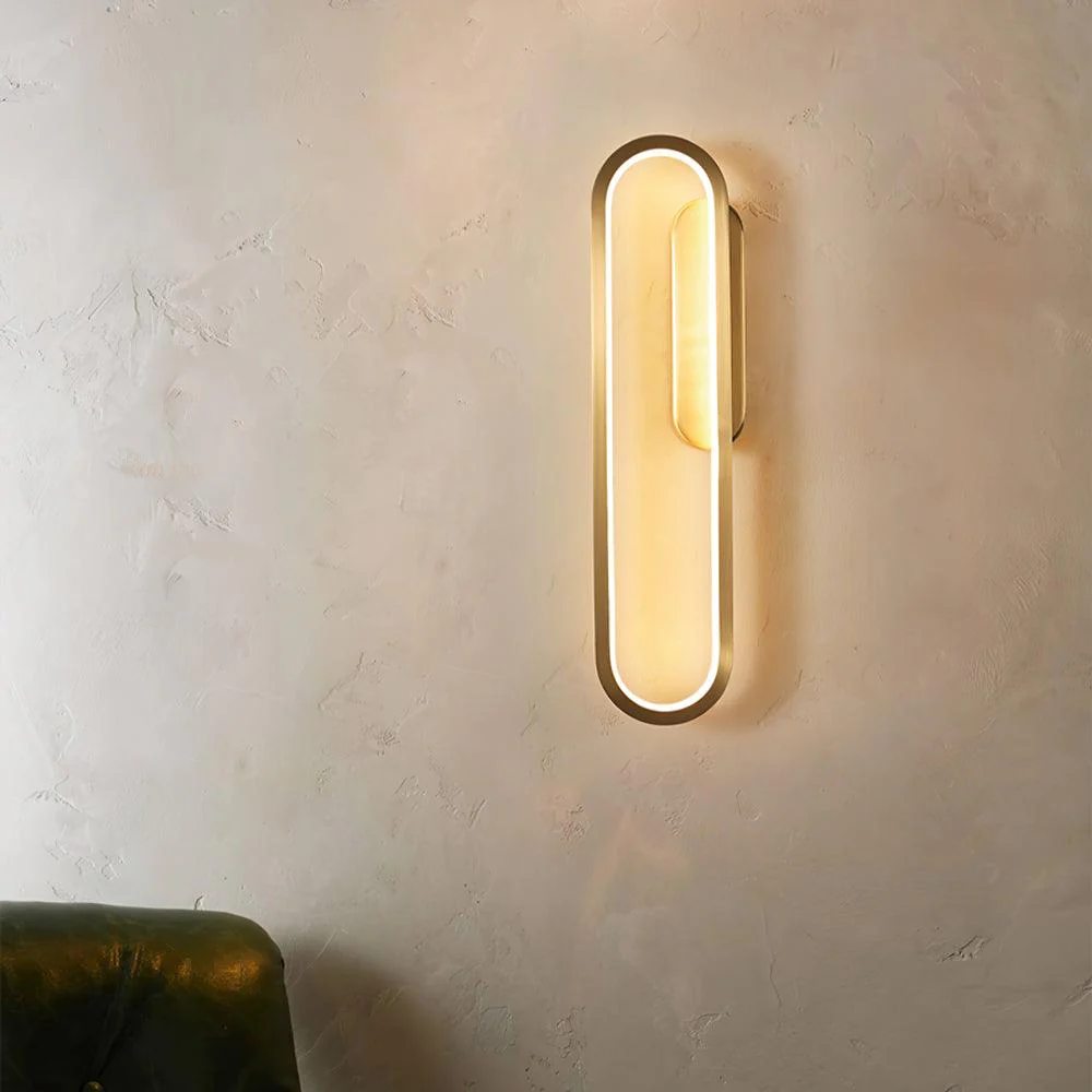 Mirage Classic Long Ova Brass Wall Lamp - Image 31