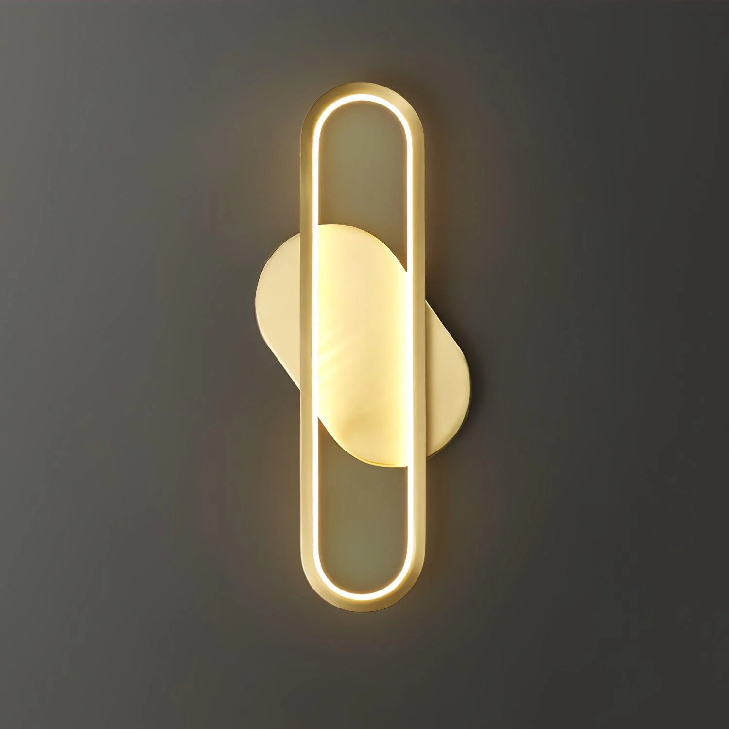 Mirage Classic Long Ova Brass Wall Lamp - Image 33
