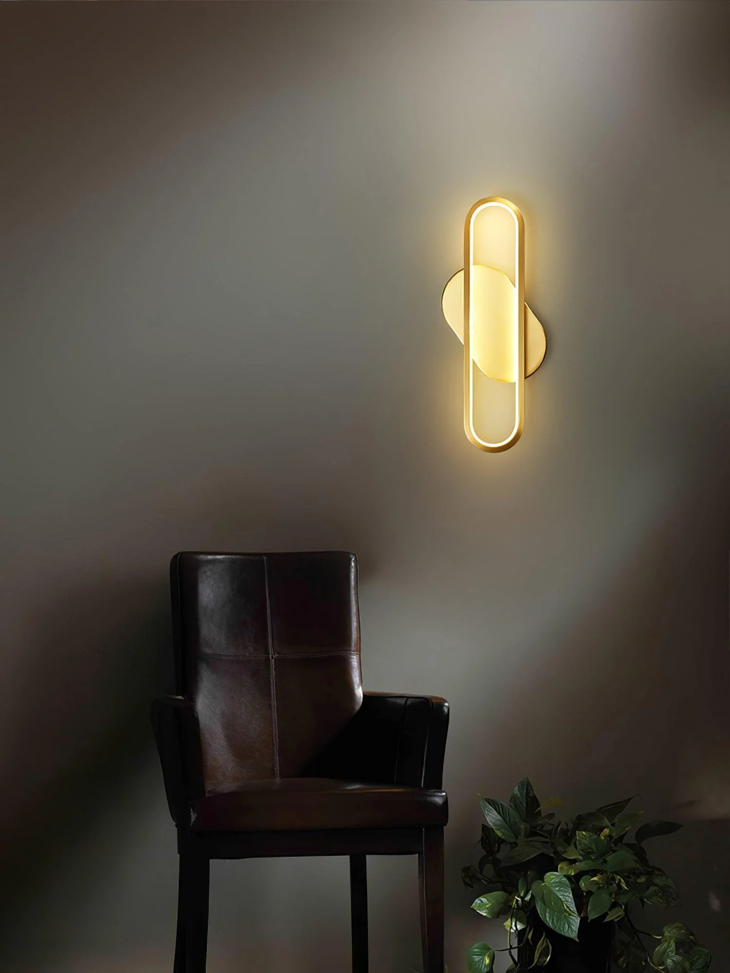 Mirage Classic Long Ova Brass Wall Lamp - Image 34