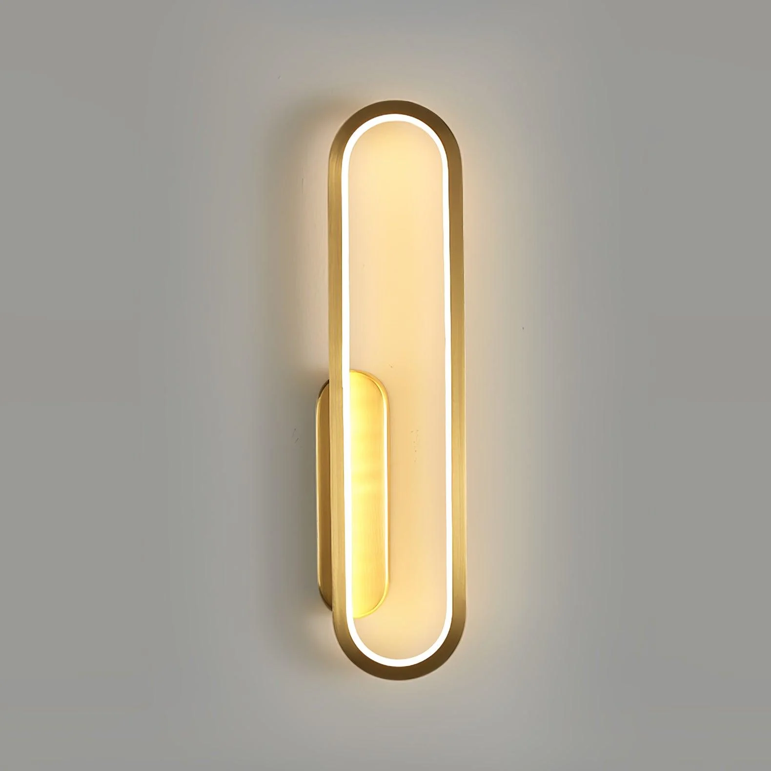 Mirage Classic Long Ova Brass Wall Lamp - Image 36