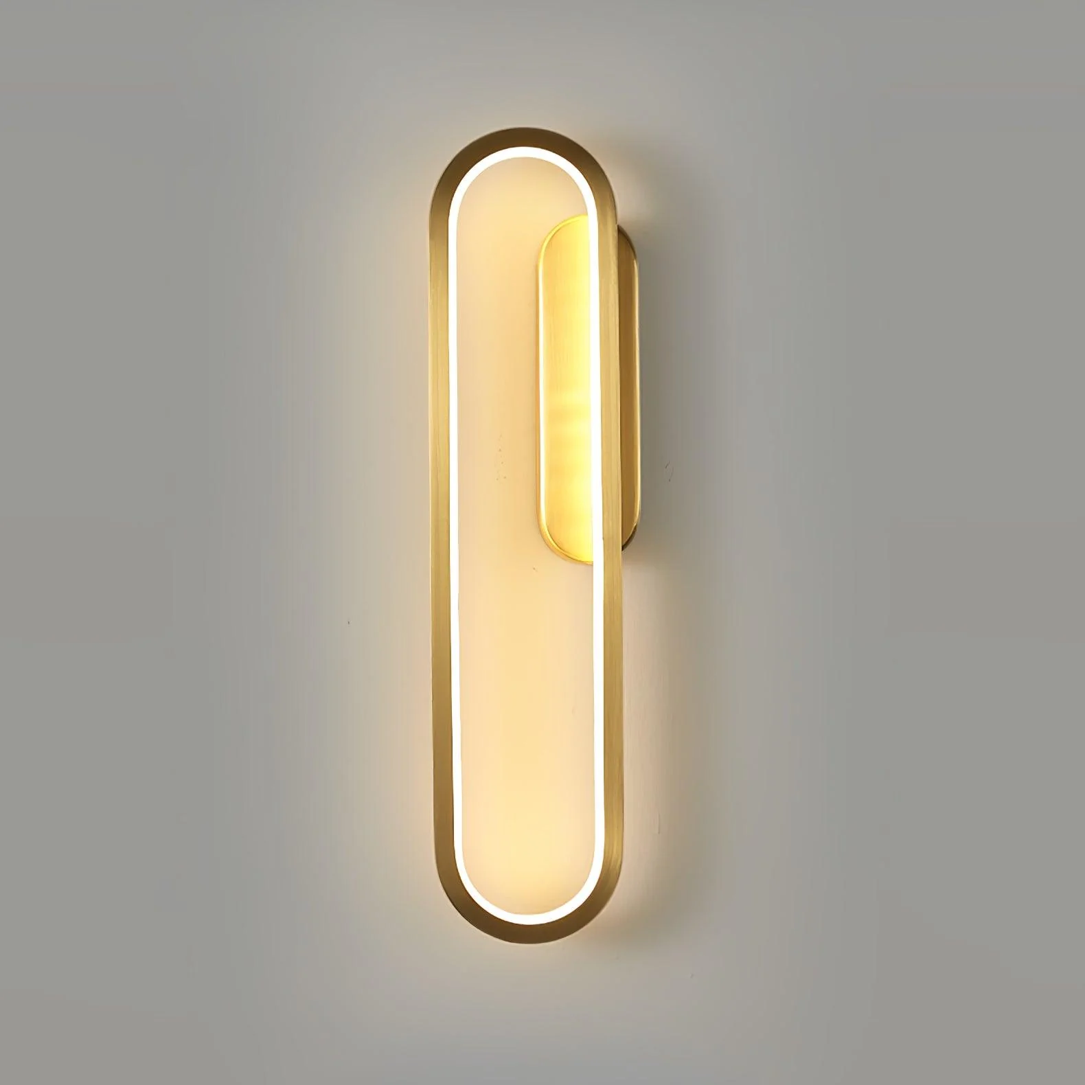 Mirage Classic Long Ova Brass Wall Lamp - Image 38