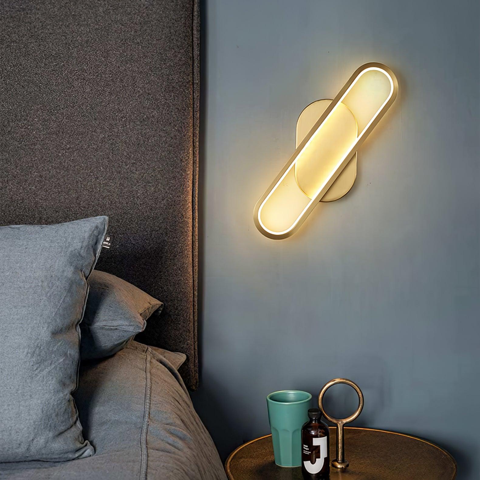 Mirage Classic Long Ova Brass Wall Lamp - Image 43