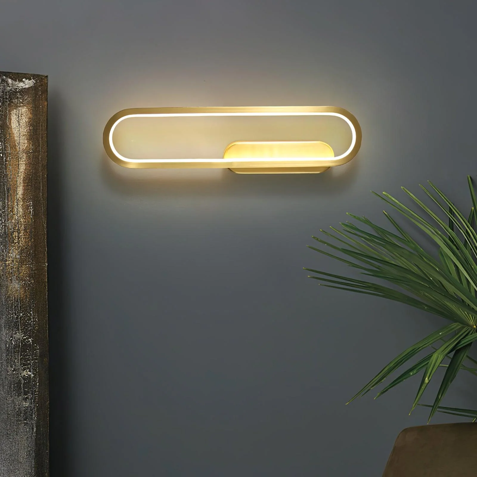 Mirage Classic Long Ova Brass Wall Lamp - Image 46