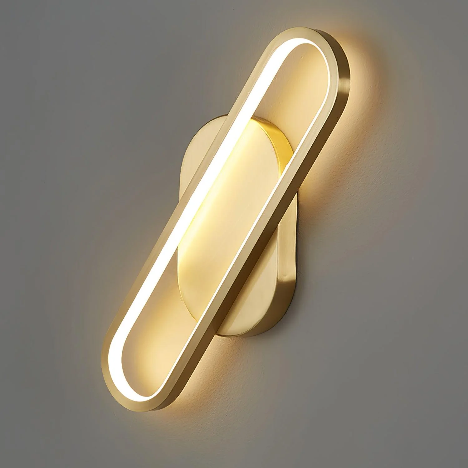 Mirage Classic Long Ova Brass Wall Lamp - Image 49