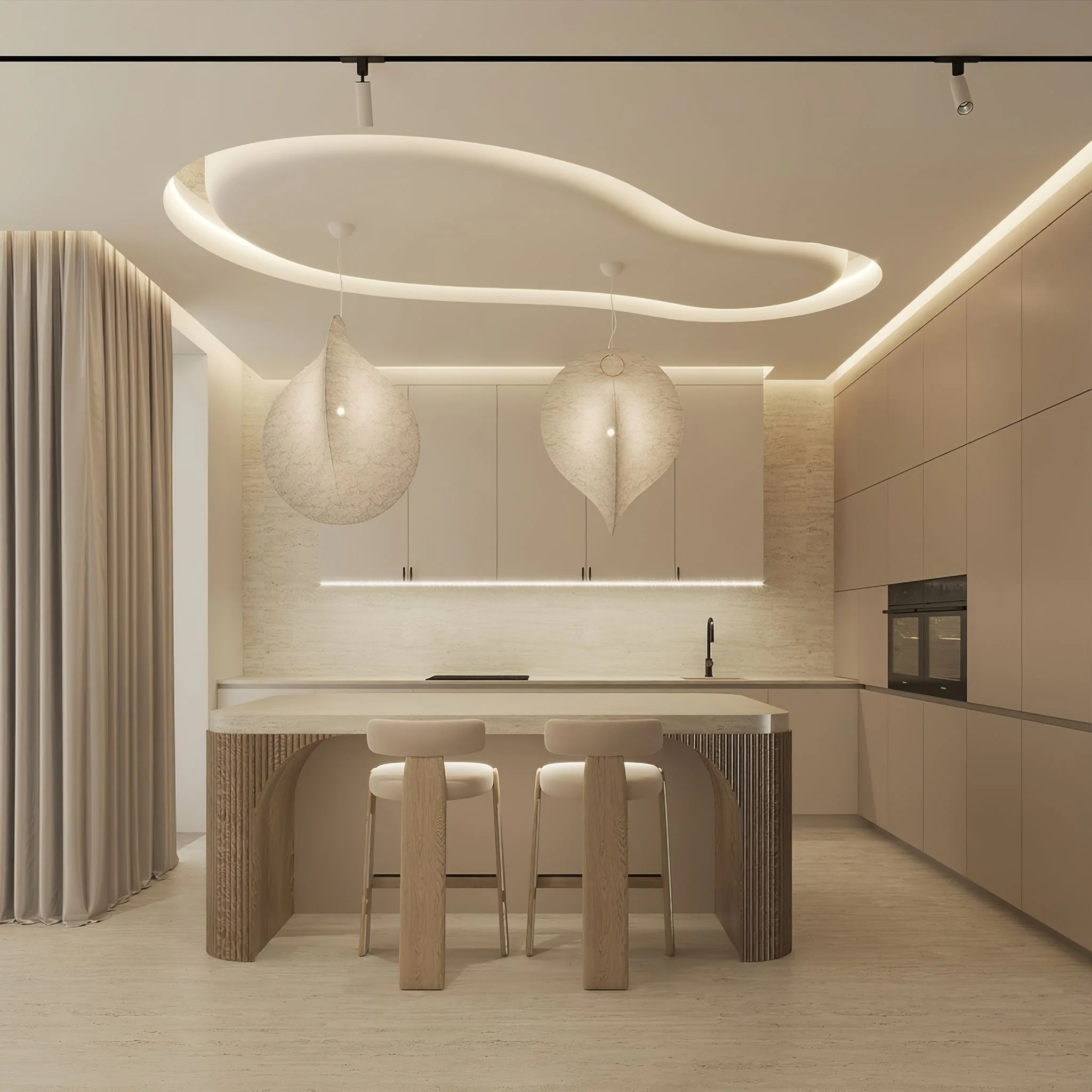 Mirelian Steel Artistic Pendant Lamp - Image 50