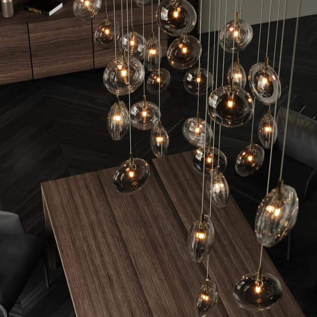 Misto Minimalist Glass Chandelier - Image 10
