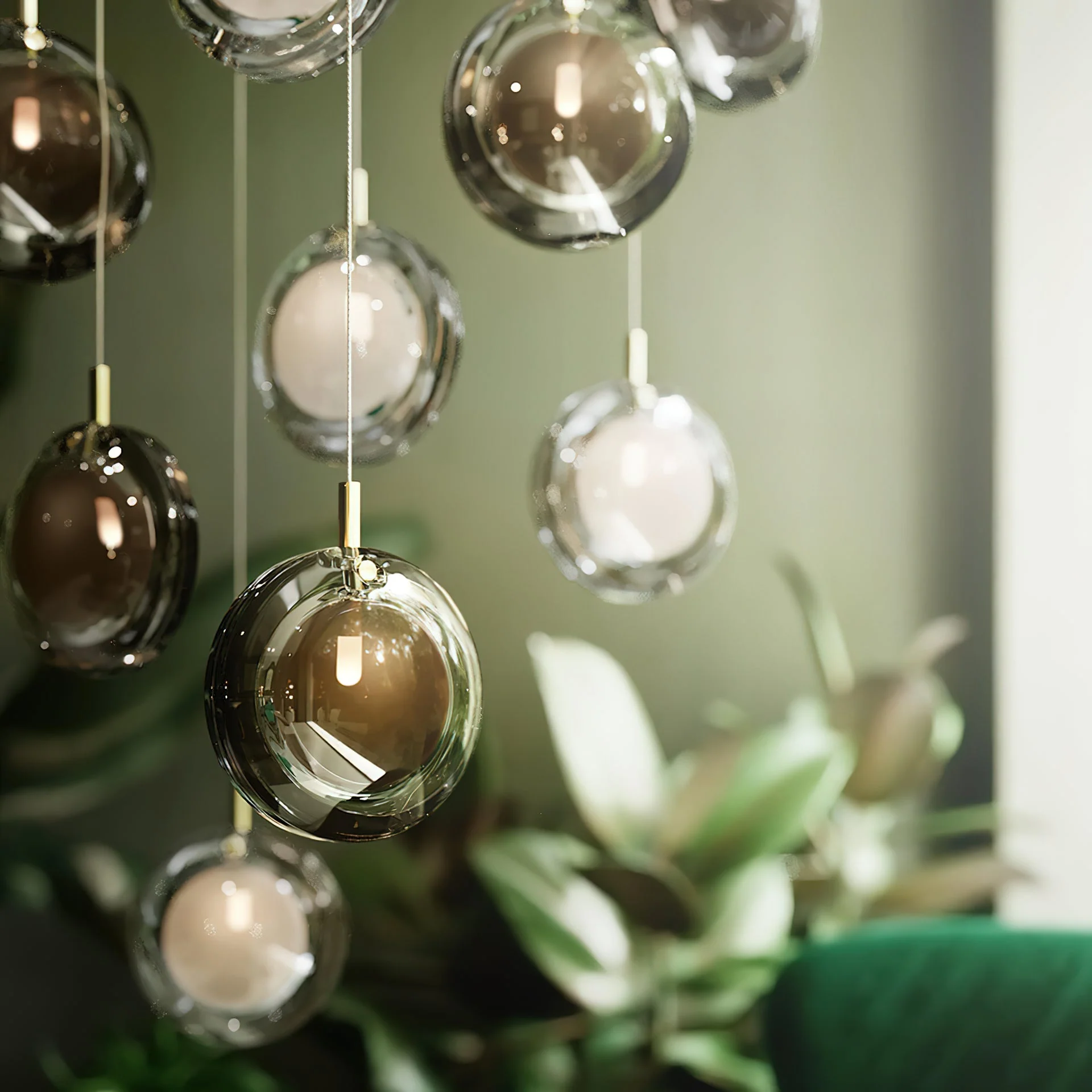 Misto Minimalist Glass Chandelier - Image 18