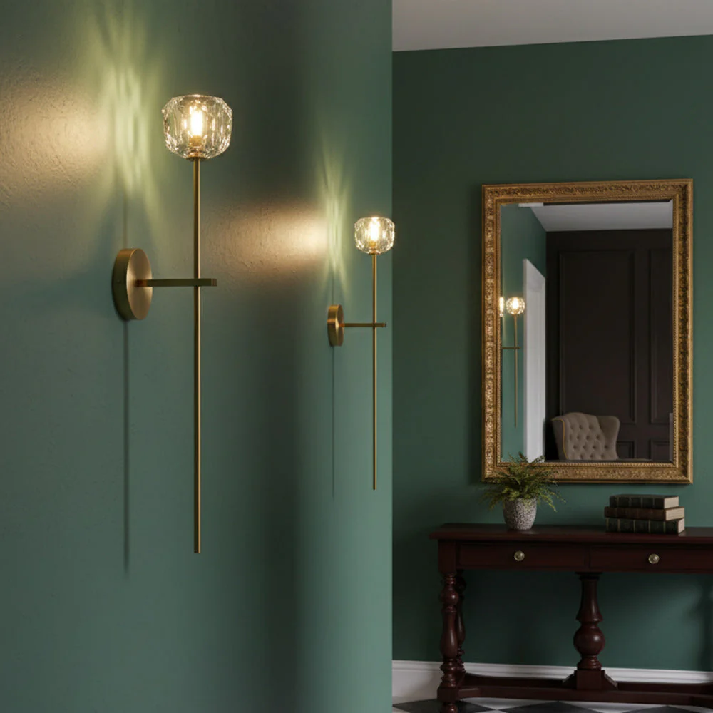 Modern Contemporary Crystal Wall Lamp - Image 6