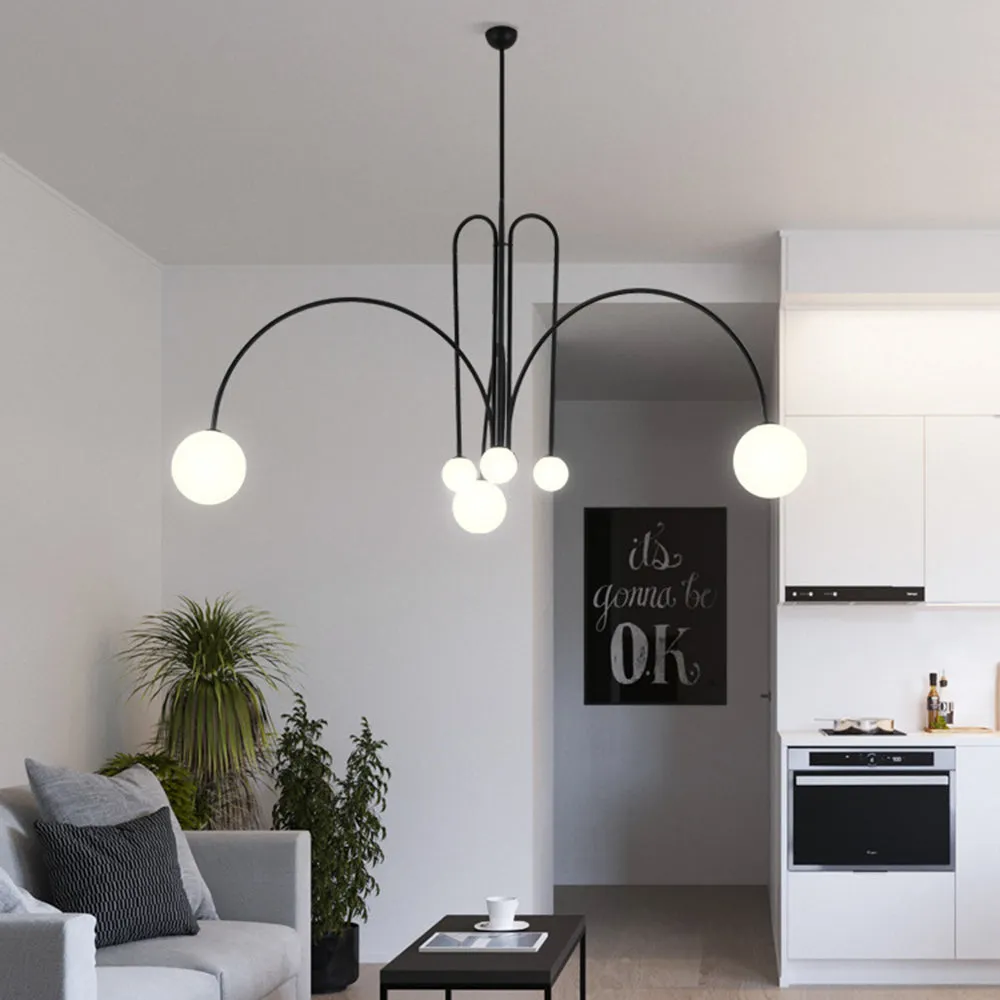 Monica Pendant Light Double Layer Glass Bubble - Image 3