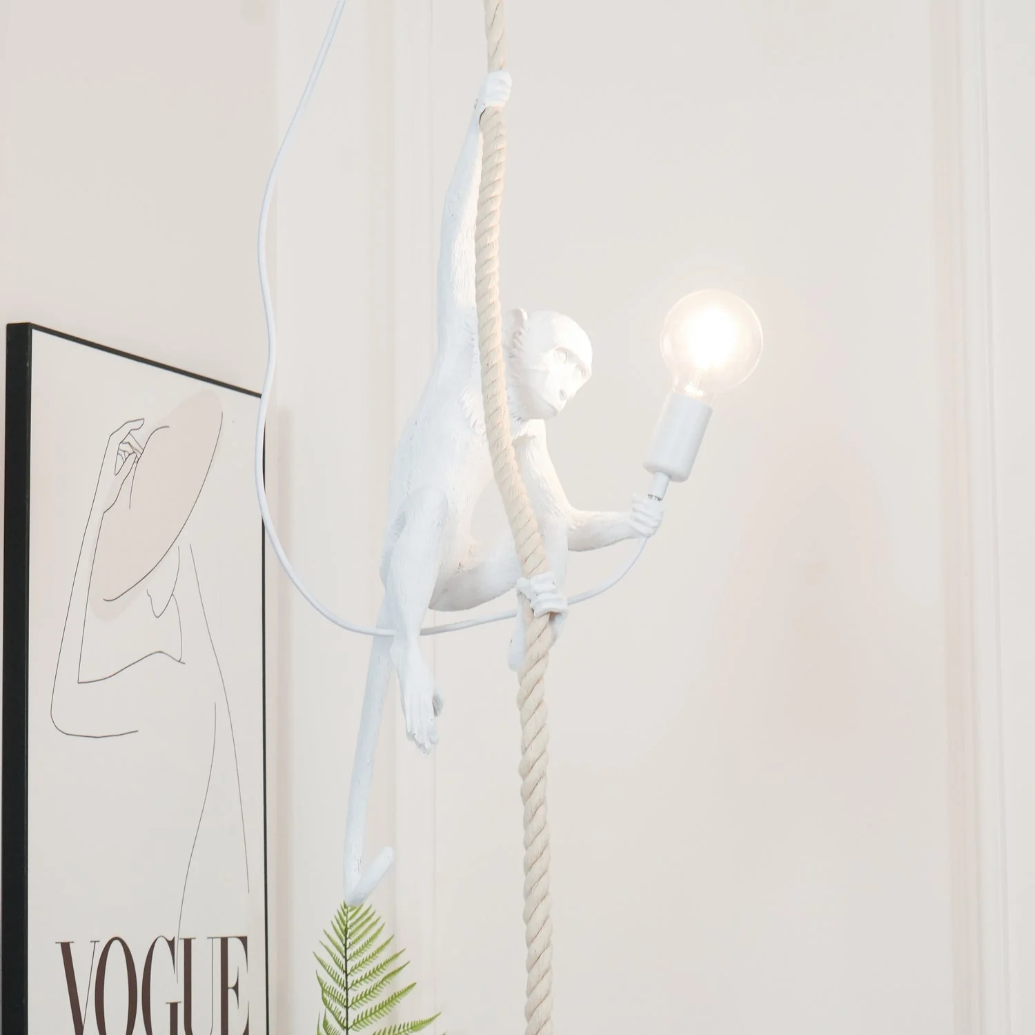 Zalira Resin Rope Artistic Pendant Lamp - Image 28