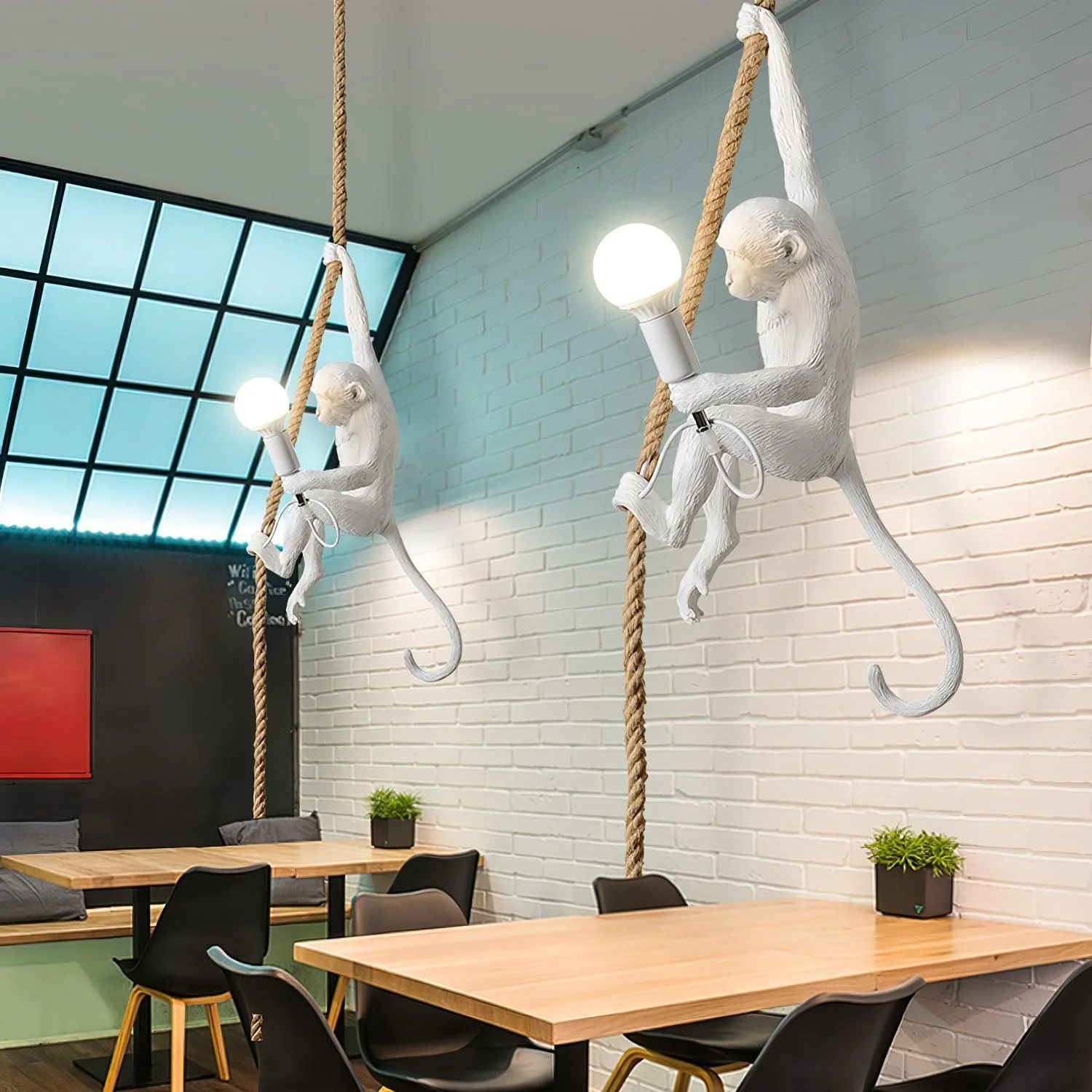 Zalira Resin Rope Artistic Pendant Lamp - Image 4