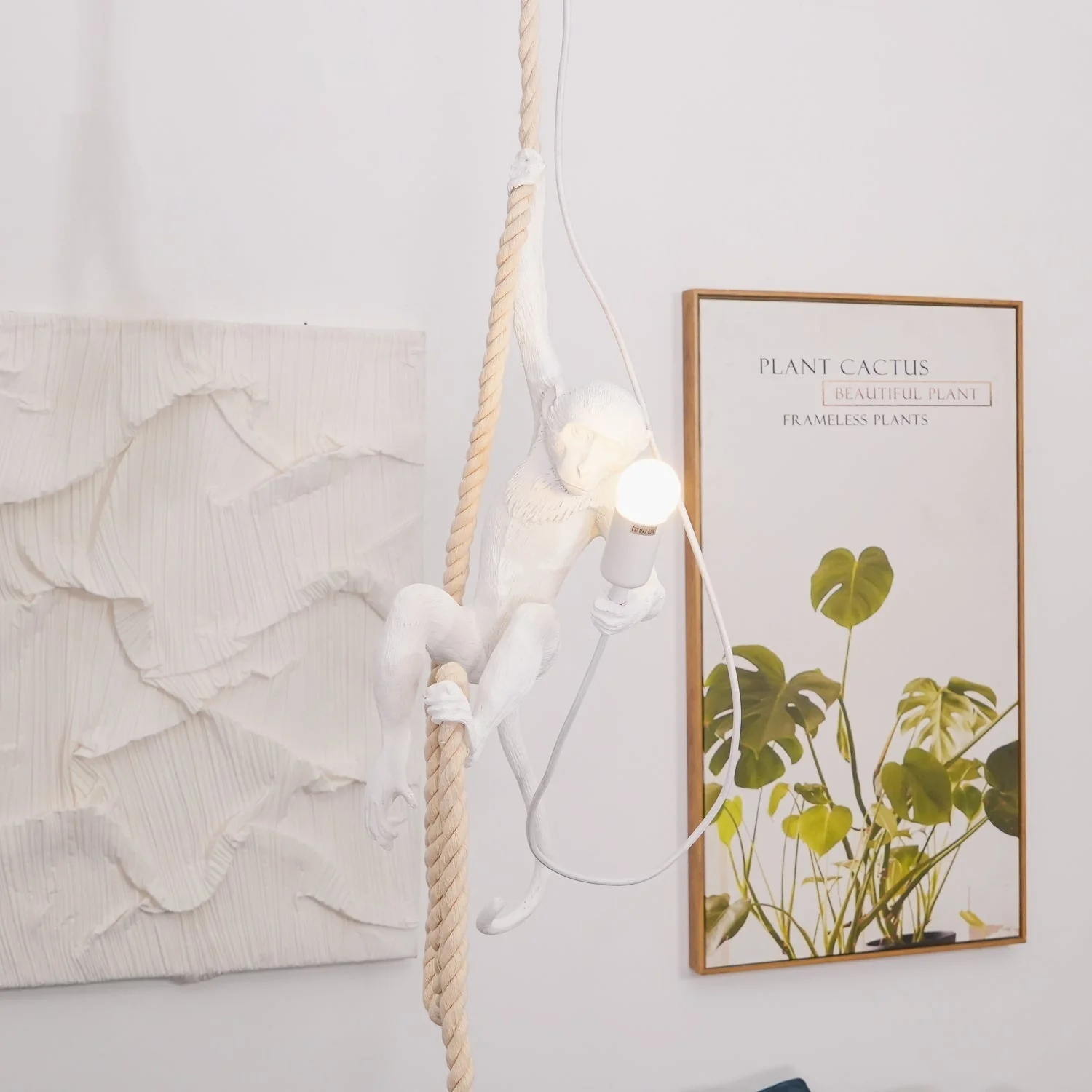 Zalira Resin Rope Artistic Pendant Lamp - Image 40