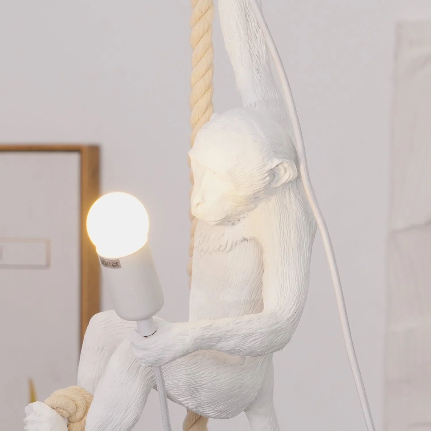 Zalira Resin Rope Artistic Pendant Lamp - Image 46