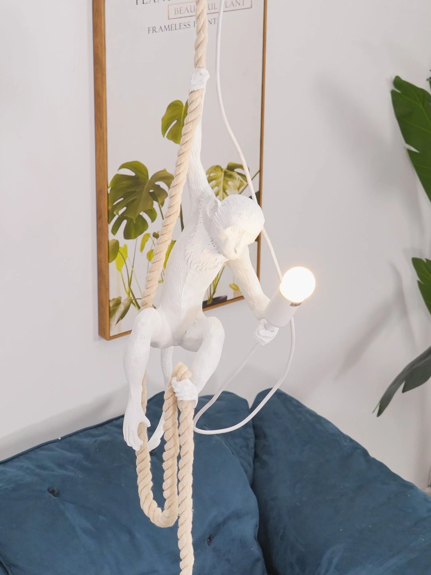 Zalira Resin Rope Artistic Pendant Lamp - Image 48