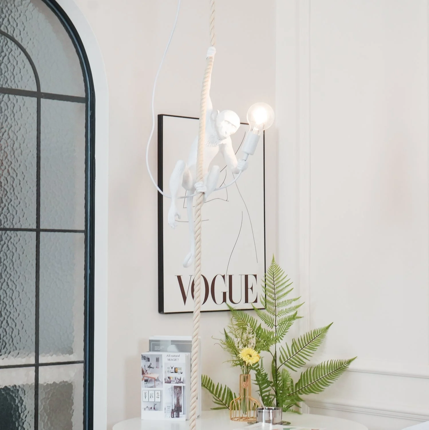 Zalira Resin Rope Artistic Pendant Lamp - Image 59