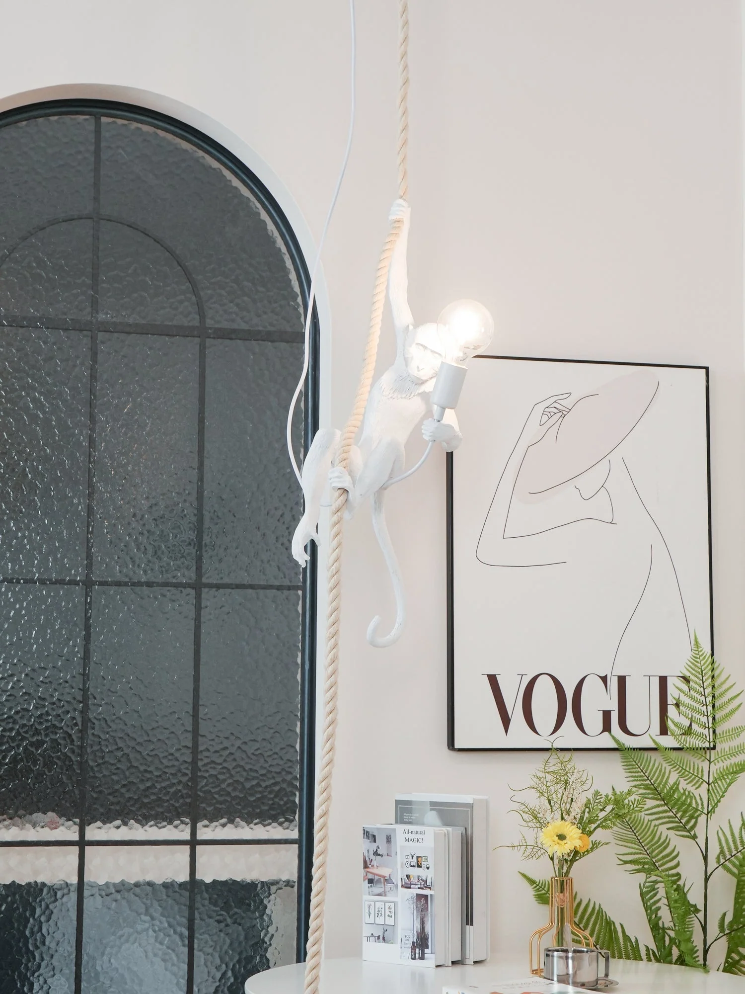 Zalira Resin Rope Artistic Pendant Lamp - Image 61