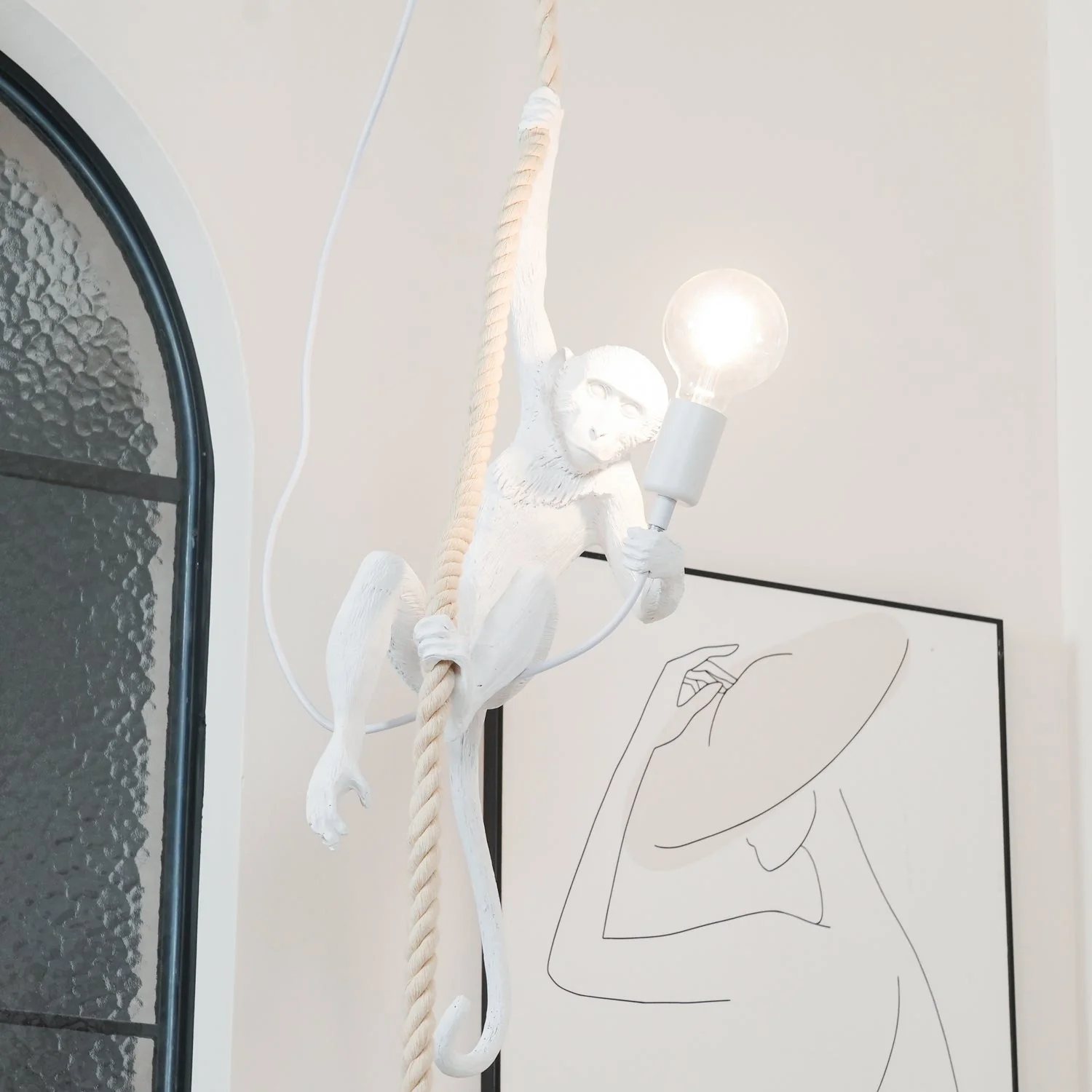 Zalira Resin Rope Artistic Pendant Lamp - Image 64