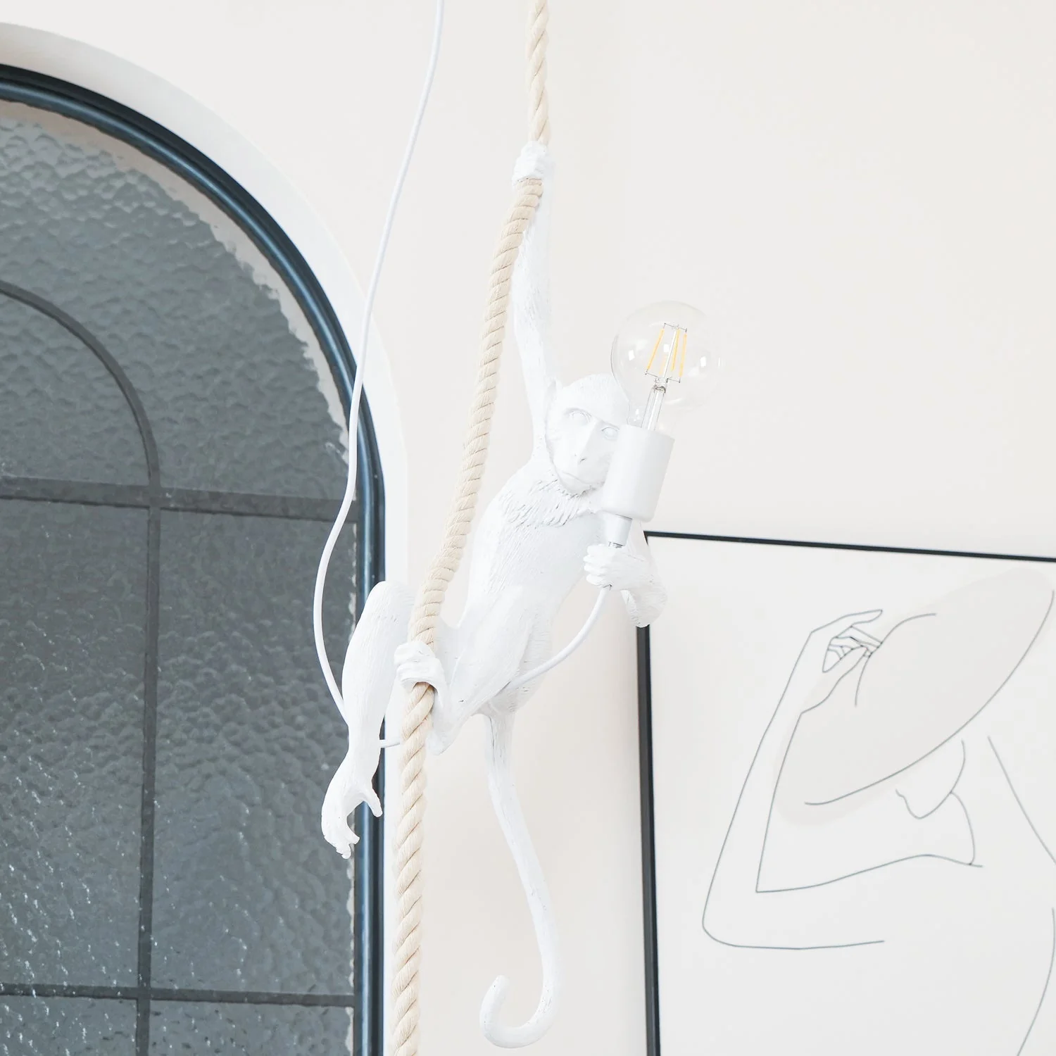 Zalira Resin Rope Artistic Pendant Lamp - Image 68