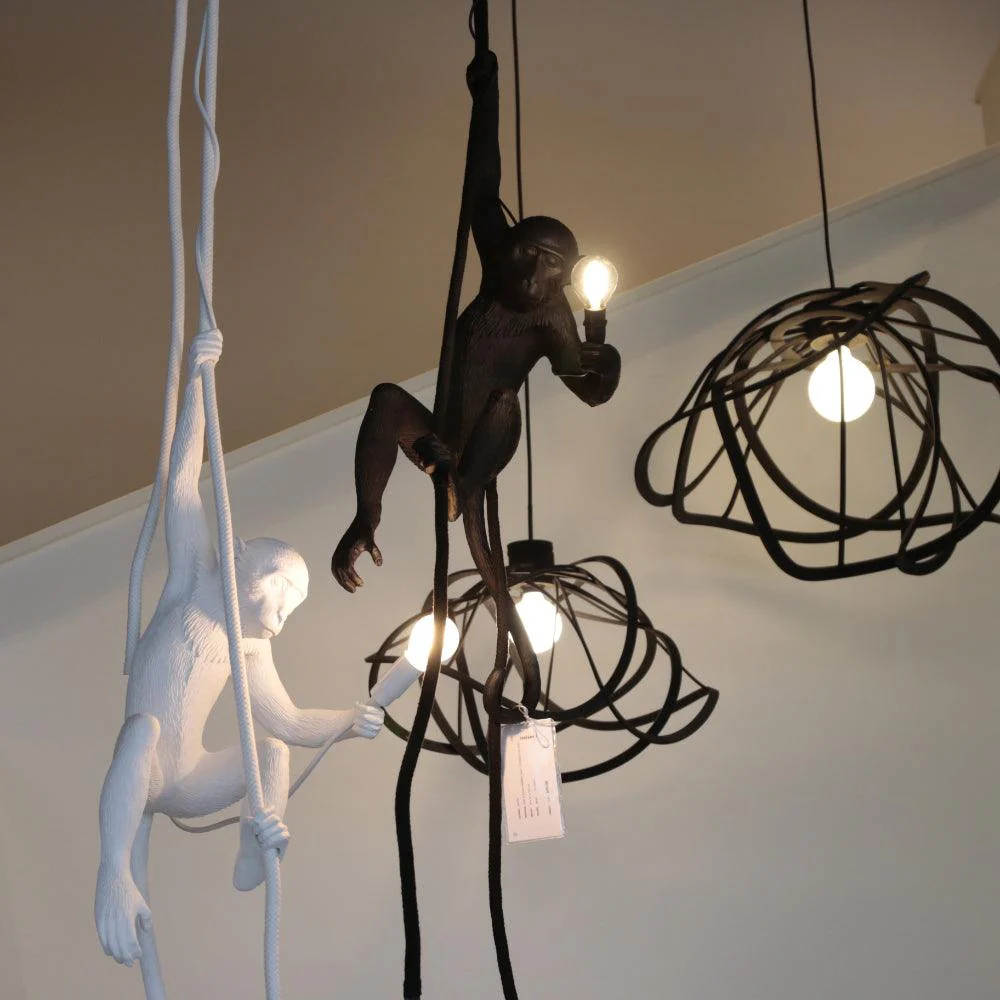 Zalira Resin Rope Artistic Pendant Lamp - Image 9