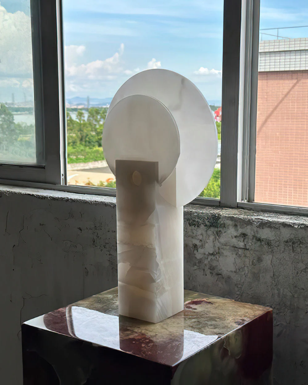 Moonlight Minimalist Natural Stone Table Light - Image 4