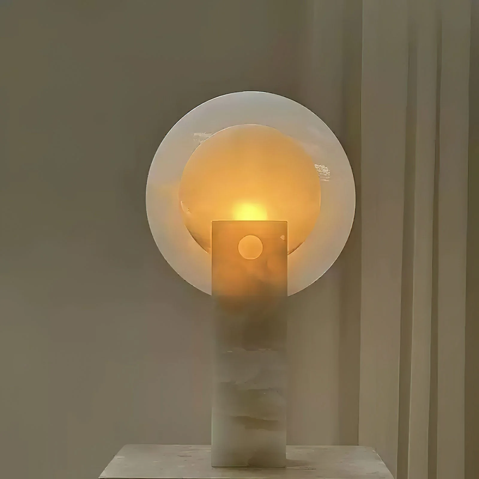 Moonlight Minimalist Natural Stone Table Light - Image 5