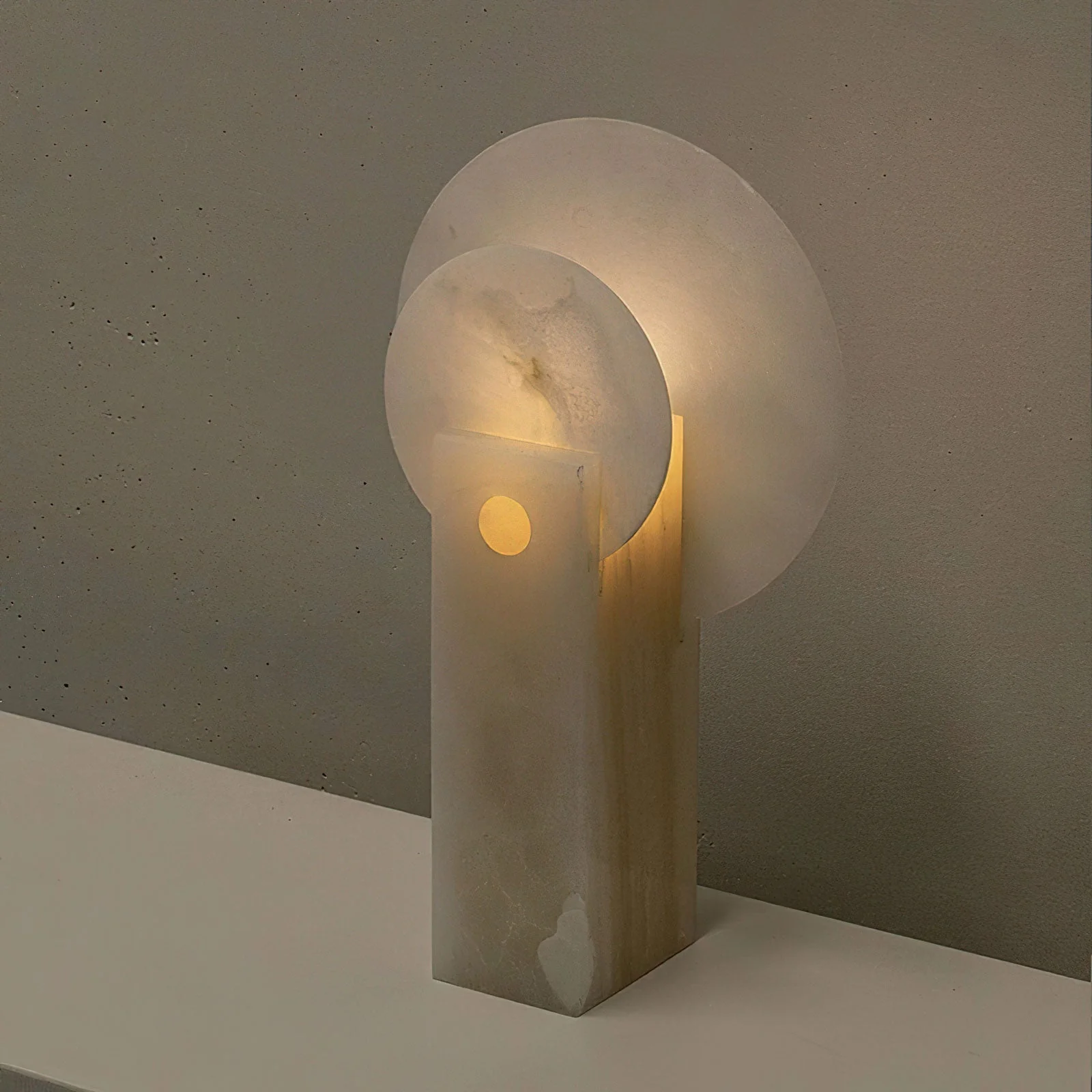 Moonlight Minimalist Natural Stone Table Light - Image 6