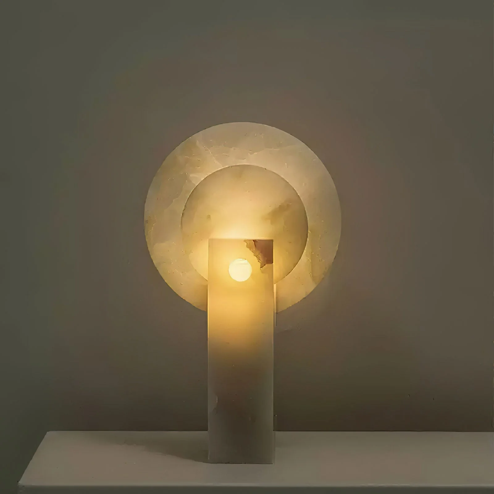 Moonlight Minimalist Natural Stone Table Light - Image 9