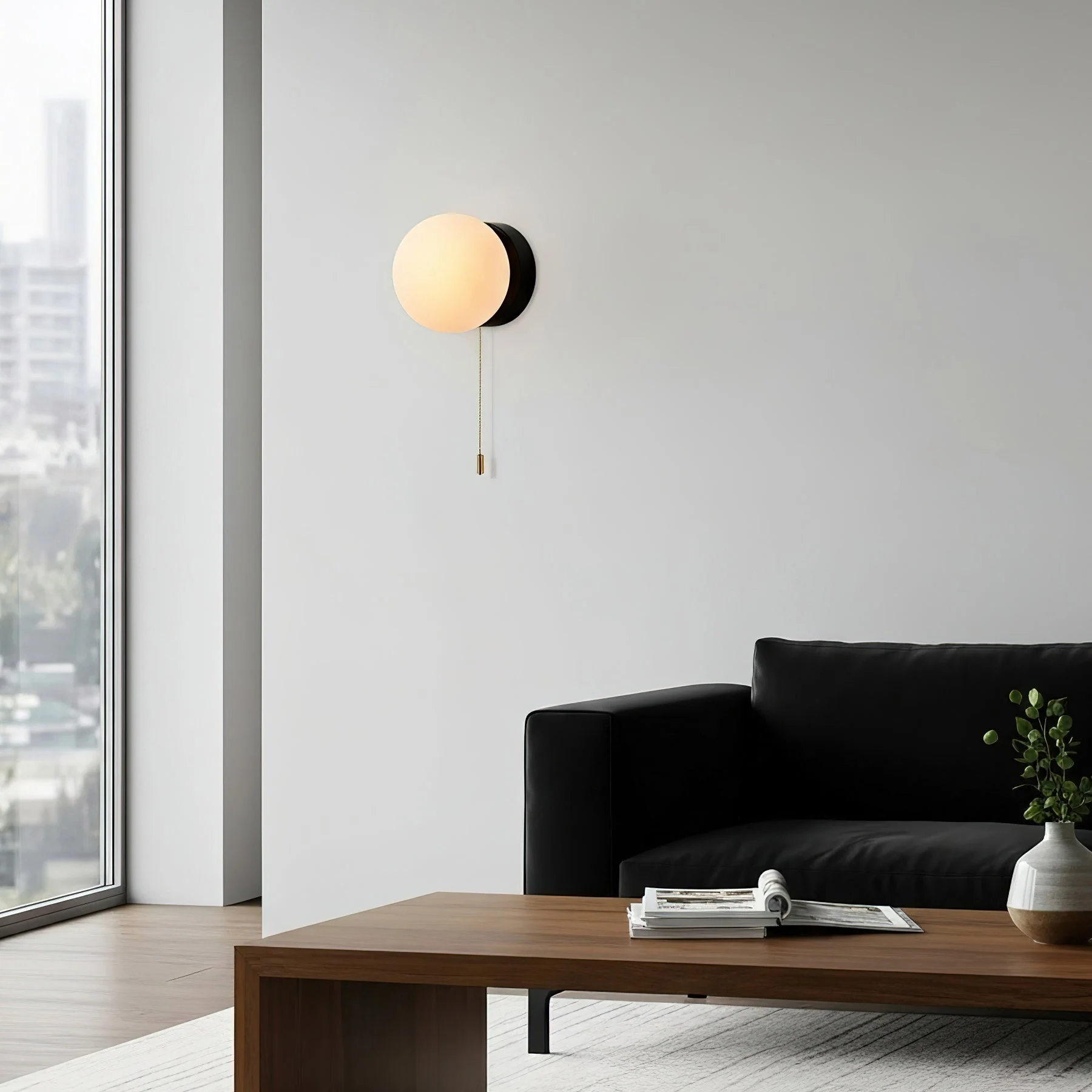 Moorsa Modern Glass Wall Light - Image 11